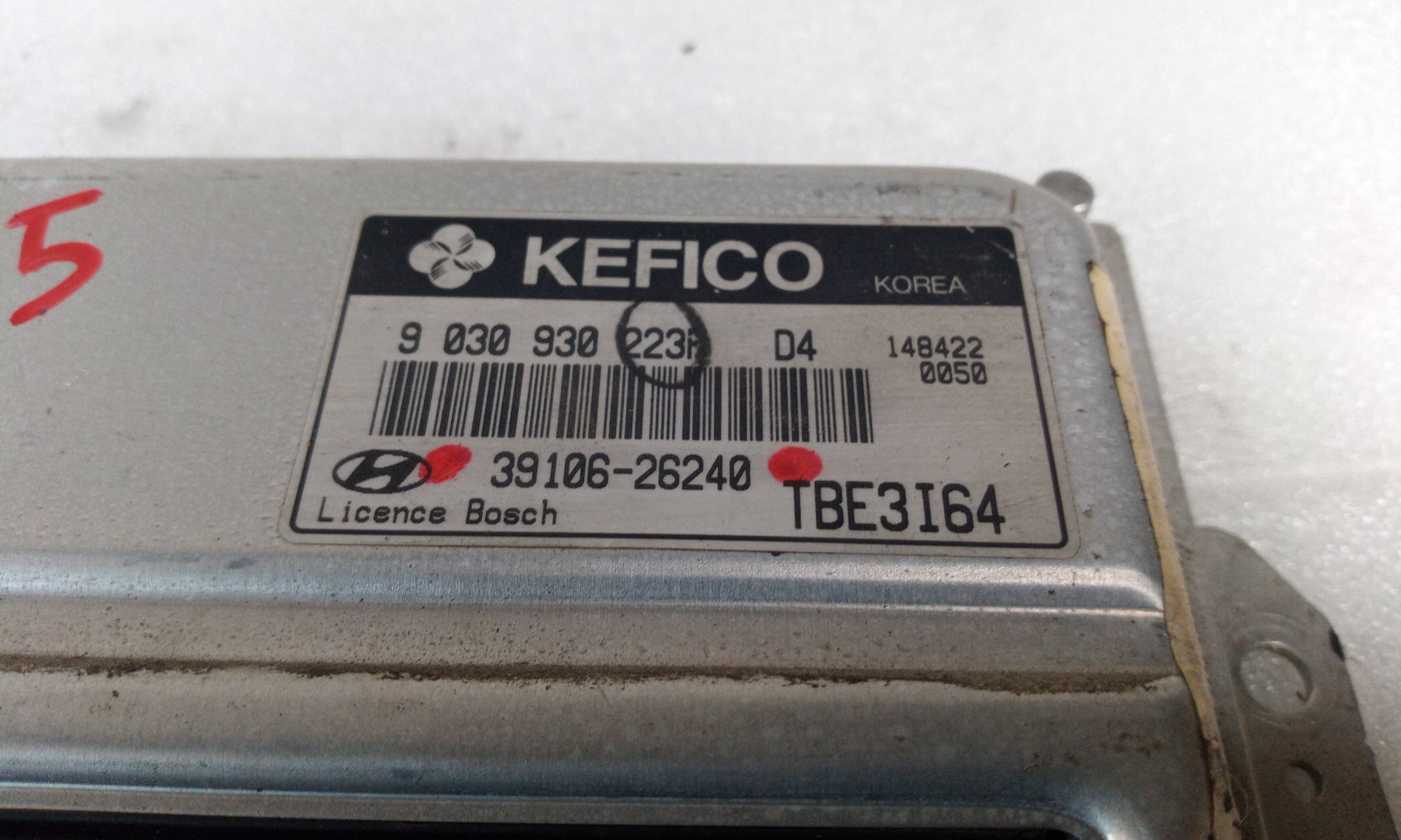 Centralita motor uce 3910626240 de Hyundai Getz (tb) 2002-2005 con 191250 km - pieza usada