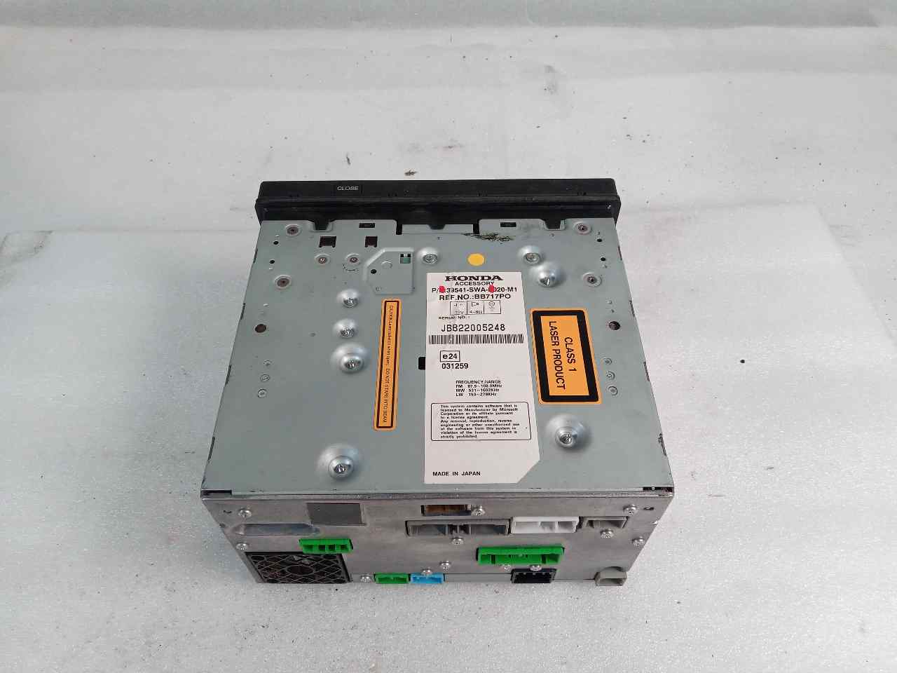 Gps navigation system N22A2 39541SWA de Honda Cr-v iii (re_) 2007-0 140 CV con 264064 km - pieza usada