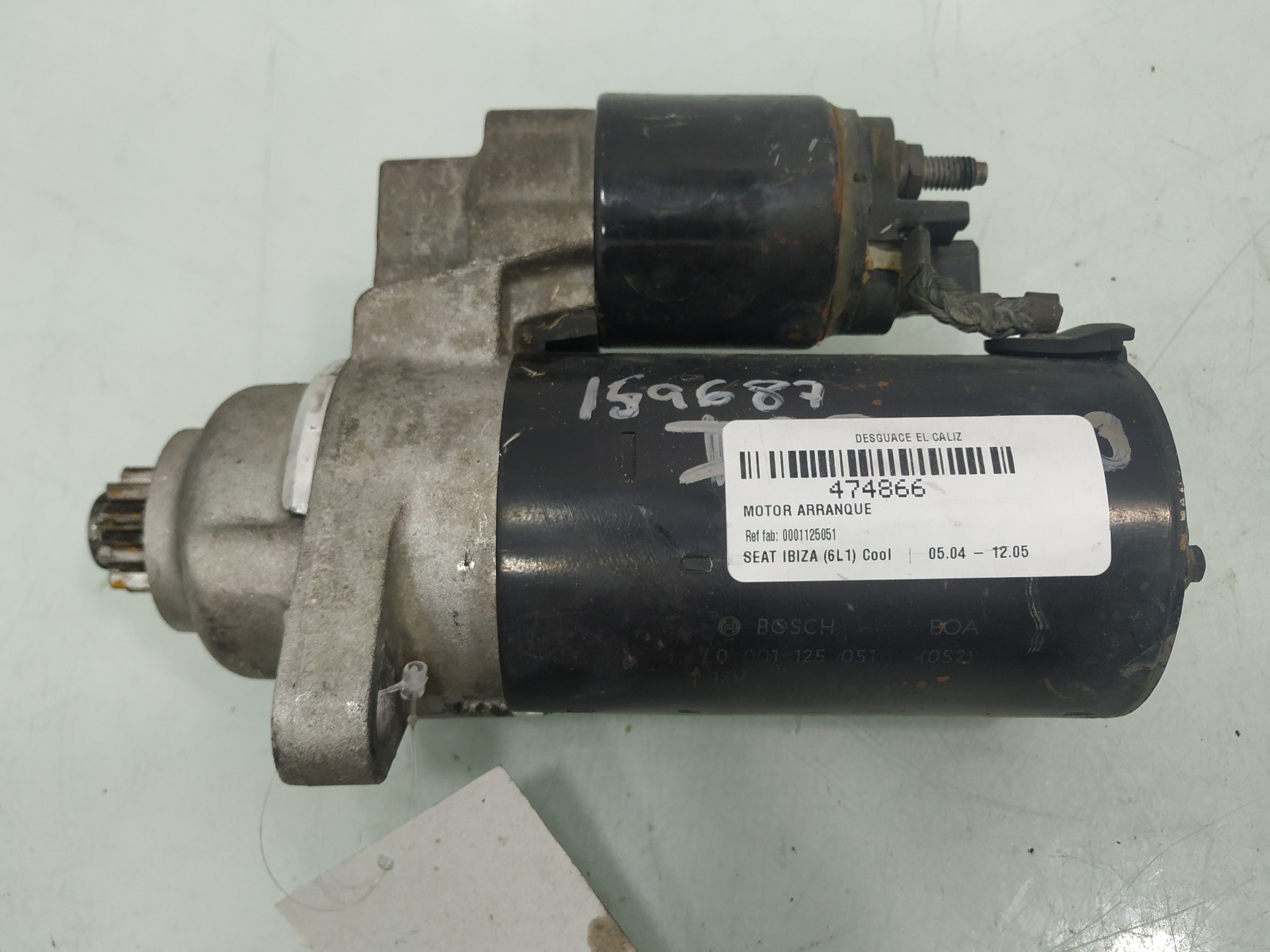 SEAT Ibiza 3 generation (2002-2008) Starter Motor 0001125051 24976295