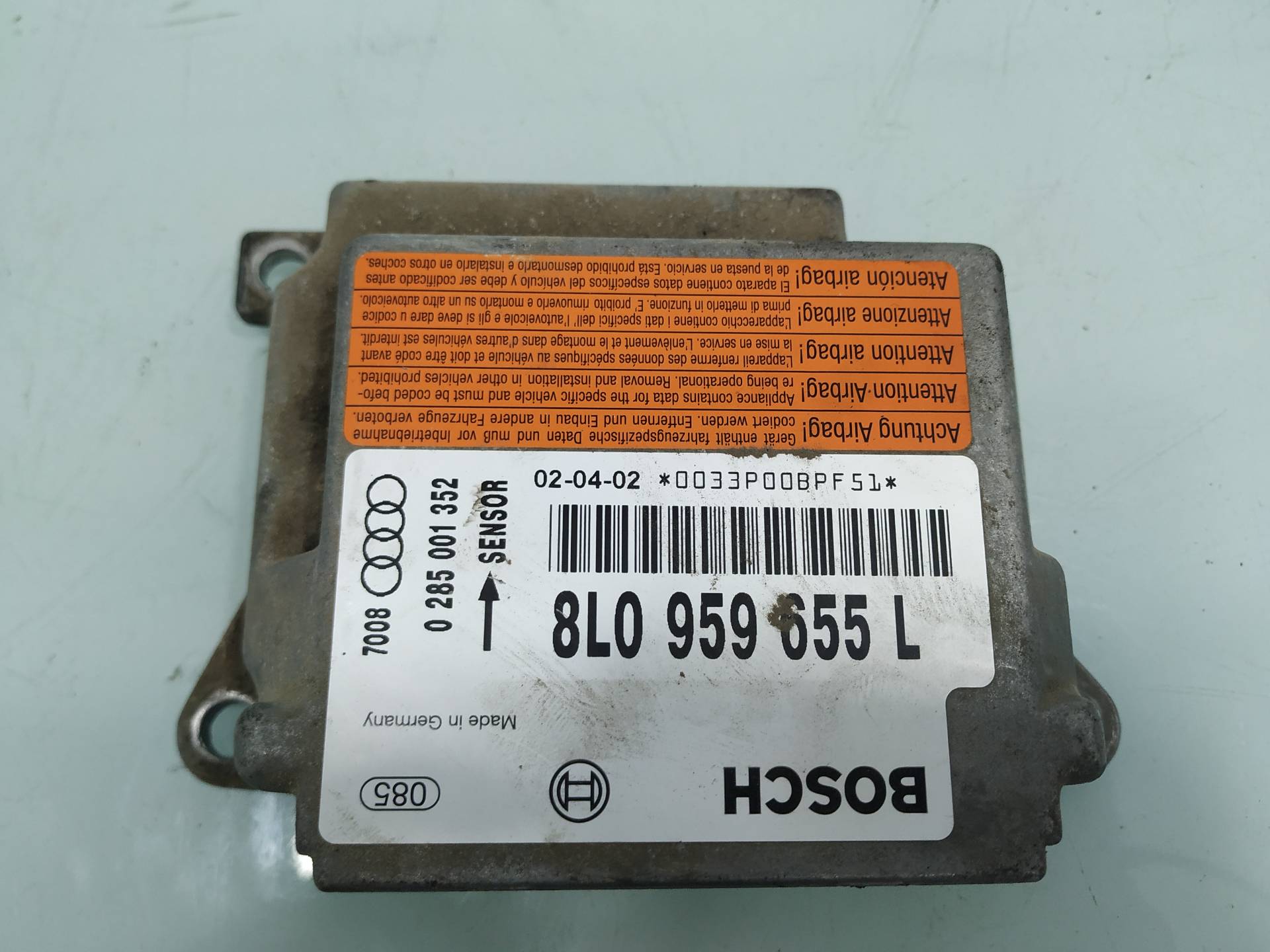 AUDI A3 8L (1996-2003) Блок SRS 8L0959655L 19090796