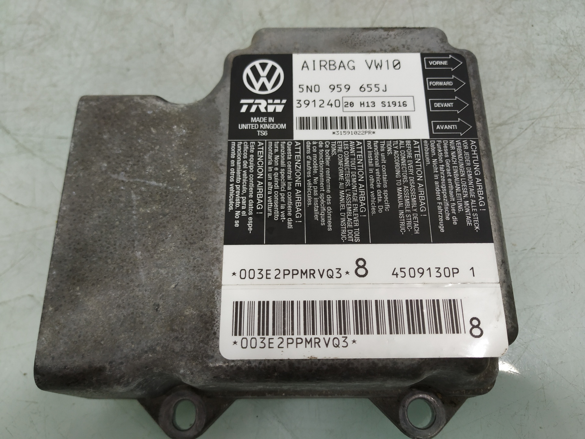 SEAT Leon 2 generation (2005-2012) SRS Control Unit 5N0959655J 25929849