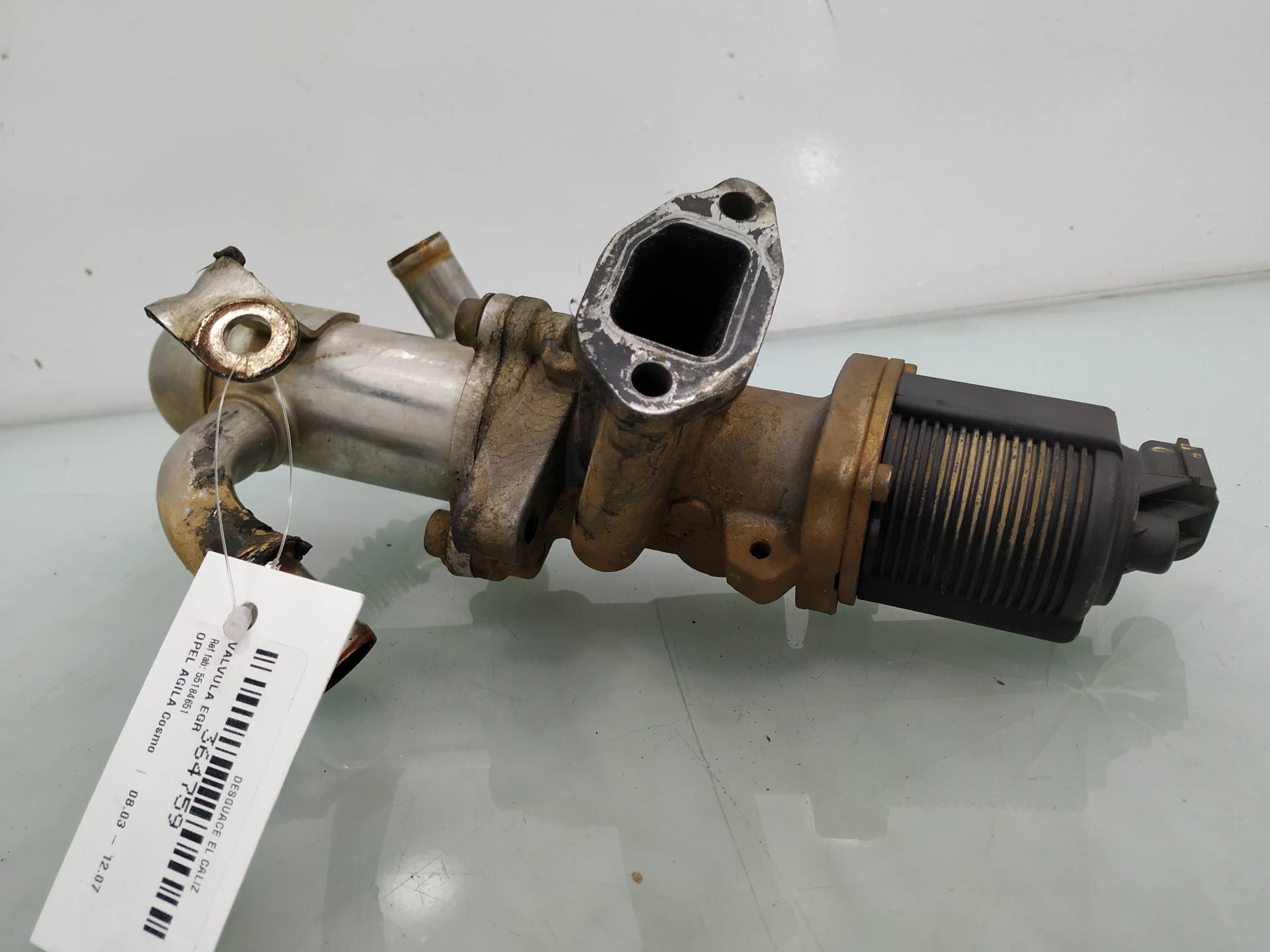 OPEL Agila 1 generation (2000-2007) EGR vārsts 55184651 21065961