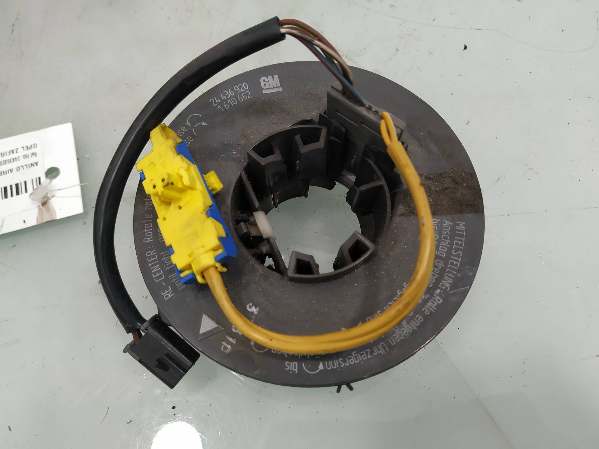 OPEL Corsa B (1993-2000) Steering Wheel Slip Ring Squib 24436920 19173857