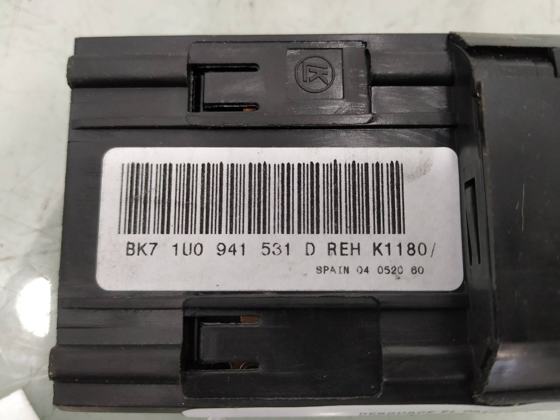 SKODA Octavia 1 generation (1996-2010) Headlight Switch Control Unit 1U0941531D 19189436