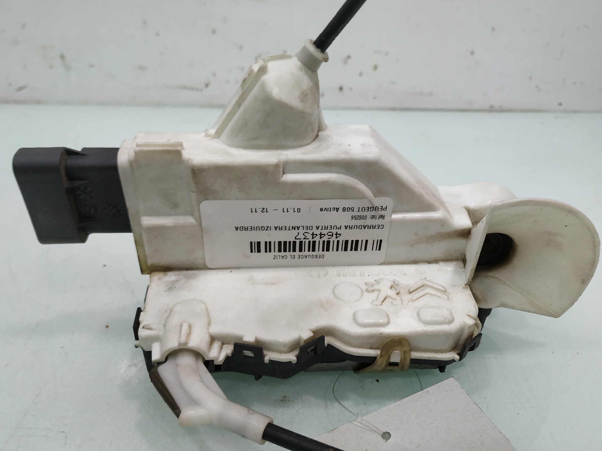 PEUGEOT 508 1 generation (2010-2020) Front Left Door Lock 006256 22852864