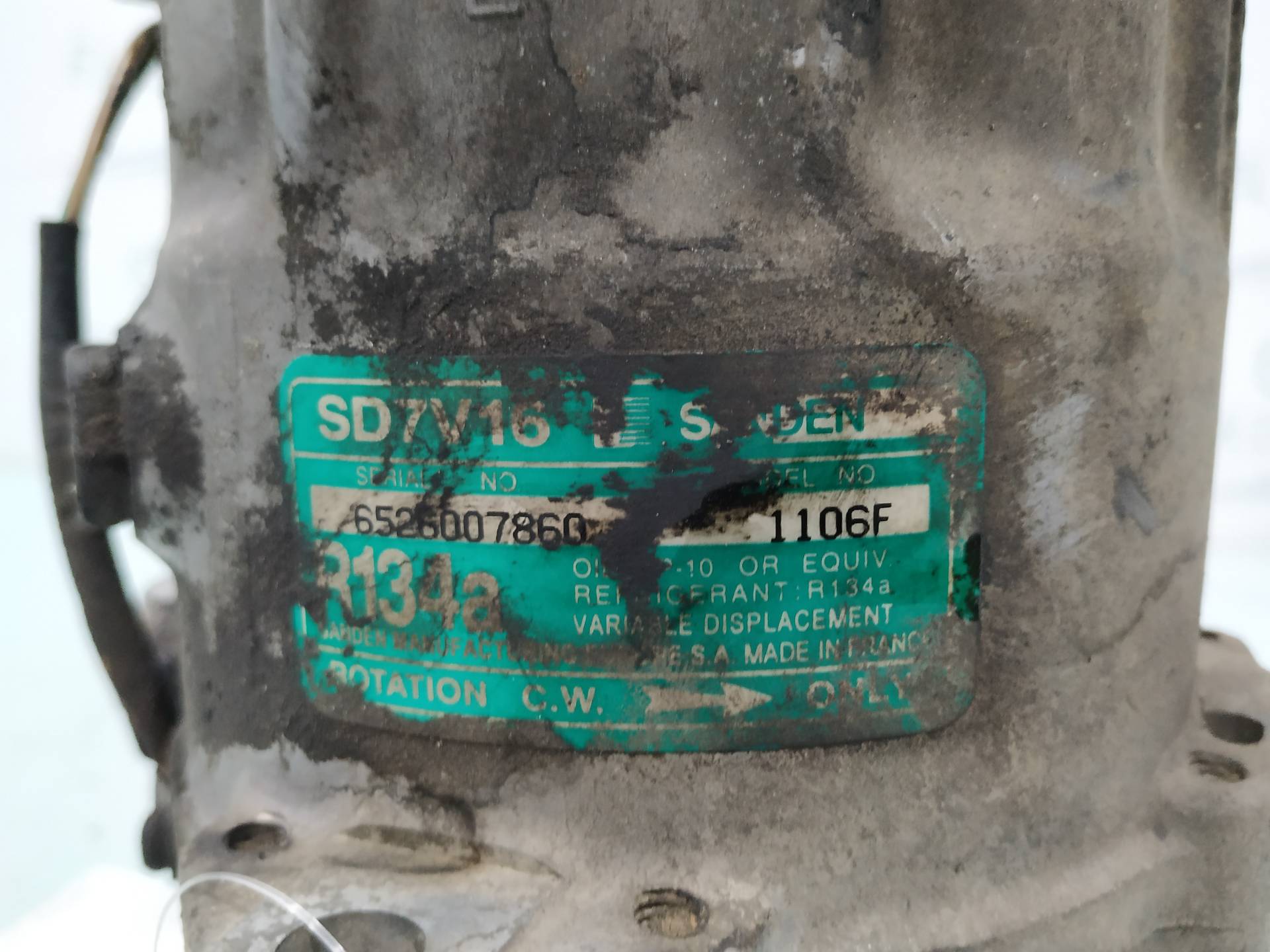 CITROËN Xsara 1 generation (1997-2004) Air Condition Pump 1106F 19004252