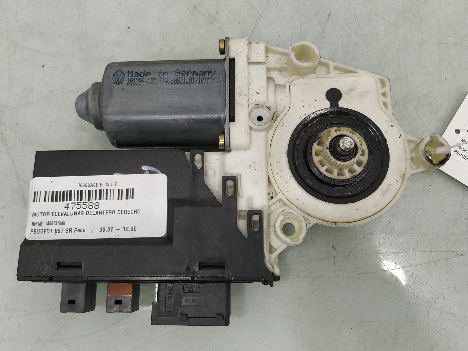 PEUGEOT 807 1 generation (2002-2012) Front Right Door Window Control Motor 1488737080 25929643