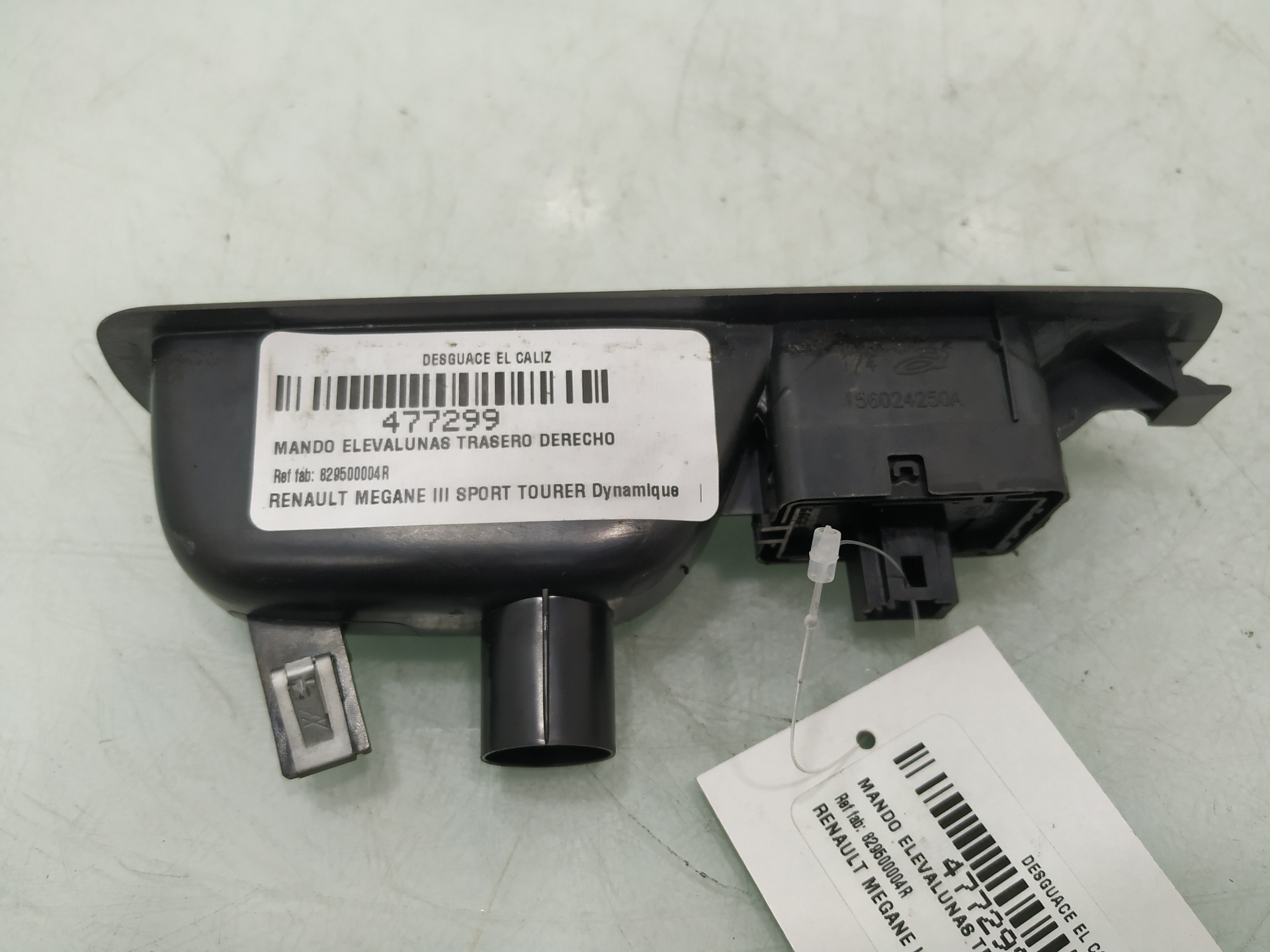 VAUXHALL Comutator de control geam ușă  dreapta spate 829500004R 26855664