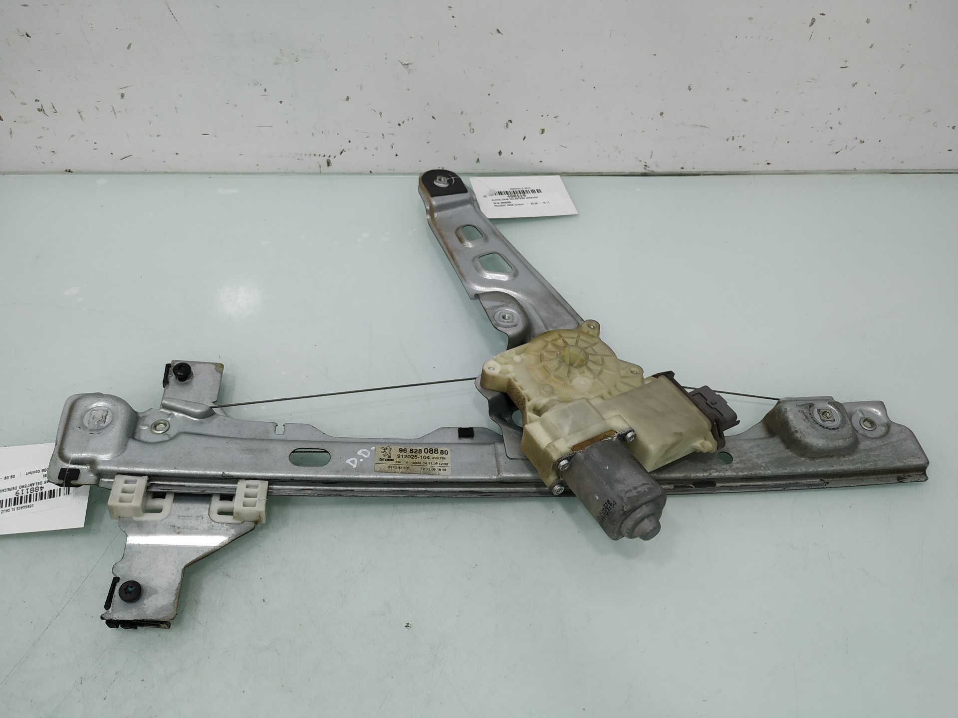 PEUGEOT 5008 1 generation (2009-2016) Front Right Door Window Regulator 9682808880 26954994