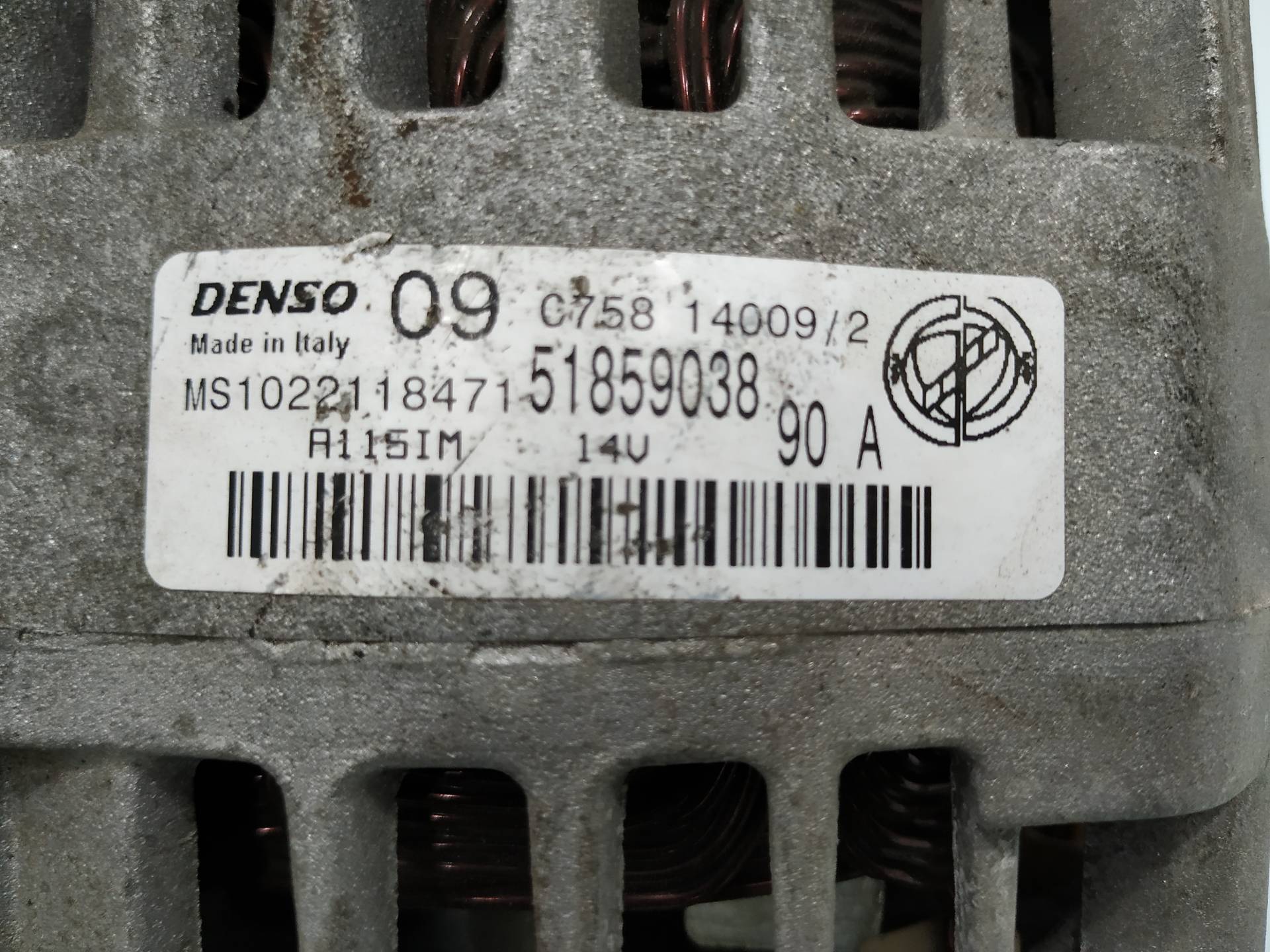 FORD Ka 2 generation (2008-2020) Generator 51859038 19080265