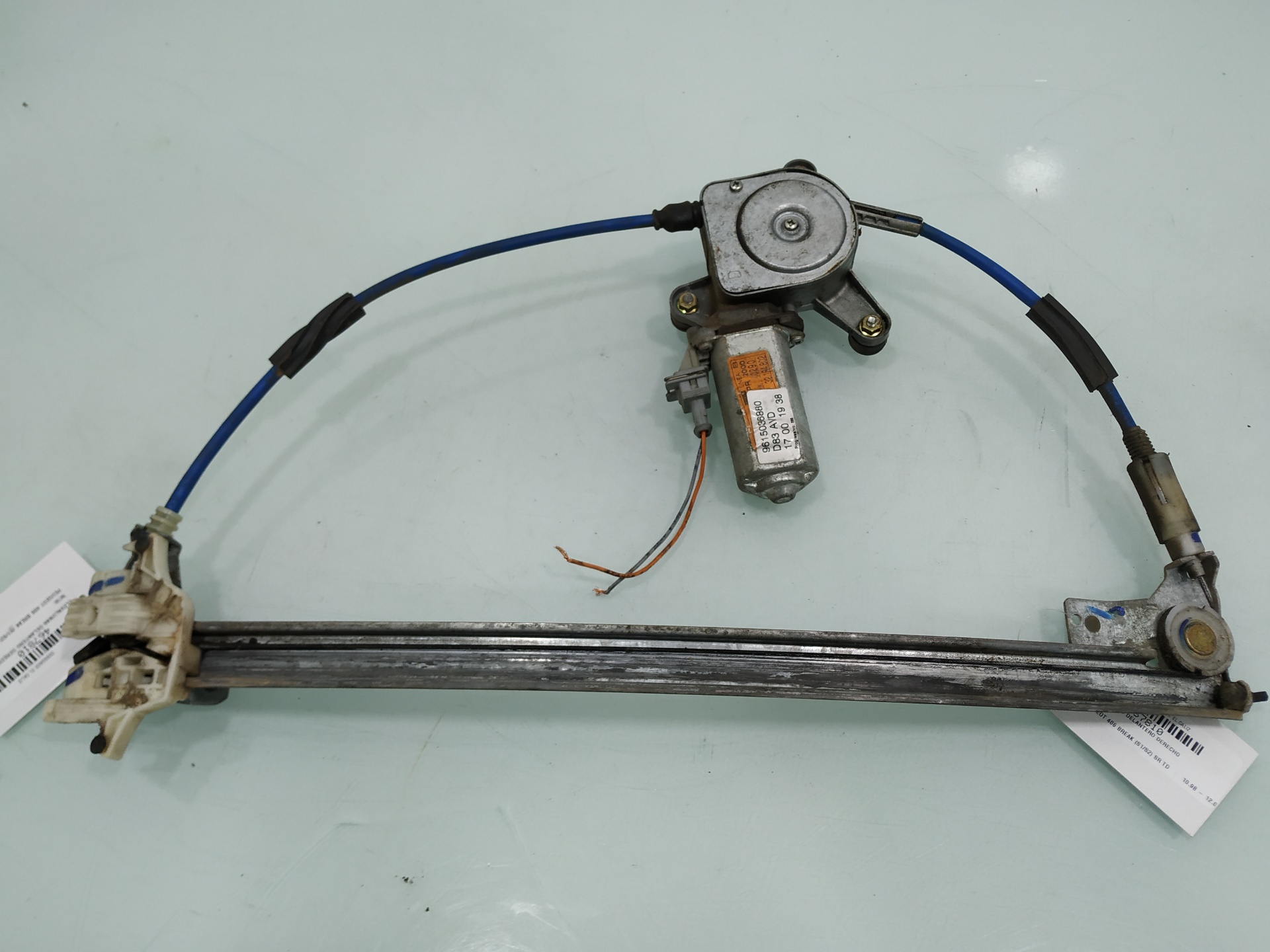 PEUGEOT 406 1 generation (1995-2004) Front Right Door Window Regulator 24916031