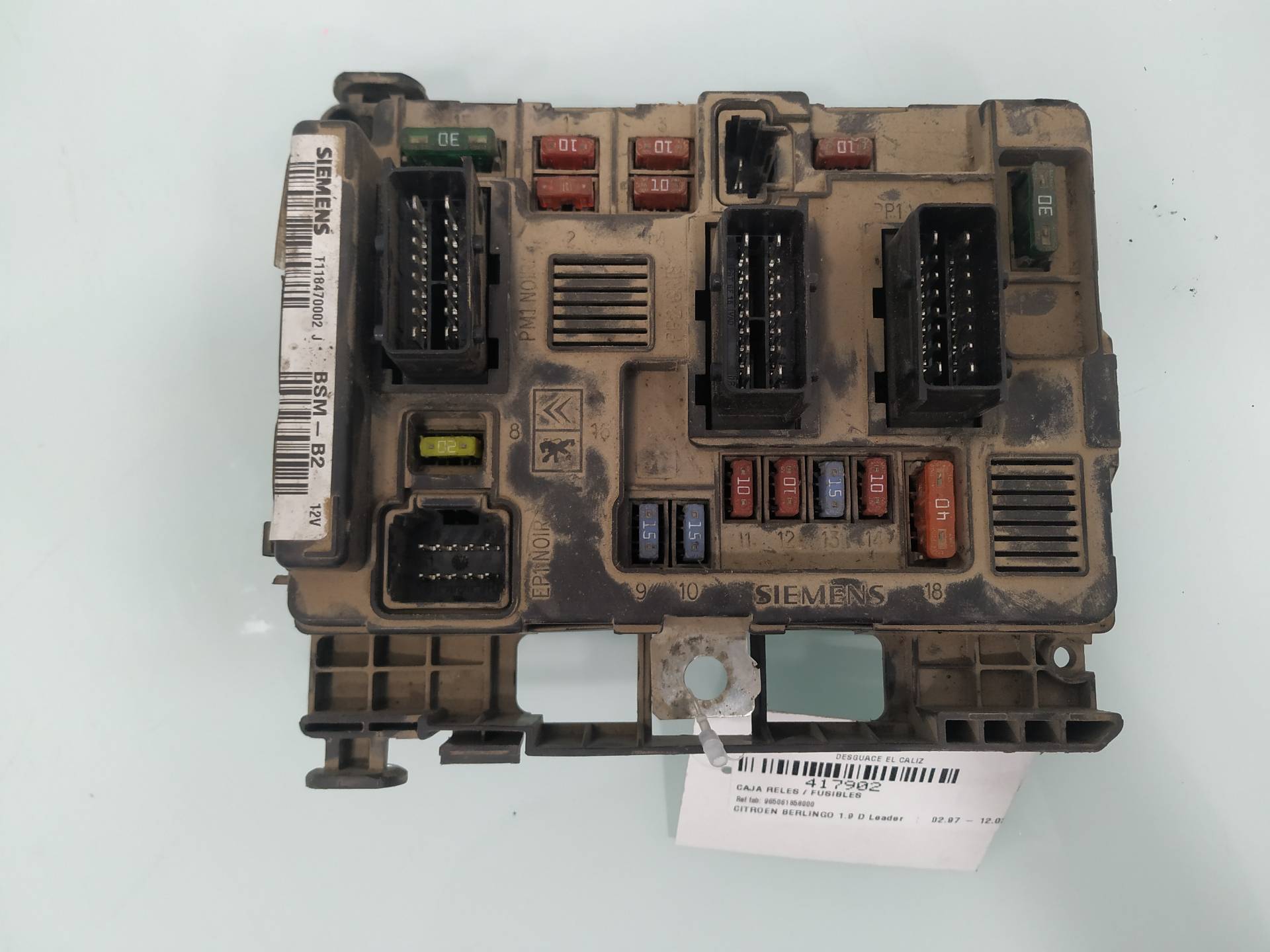 CITROËN Fuse Box 965061858000 19067529