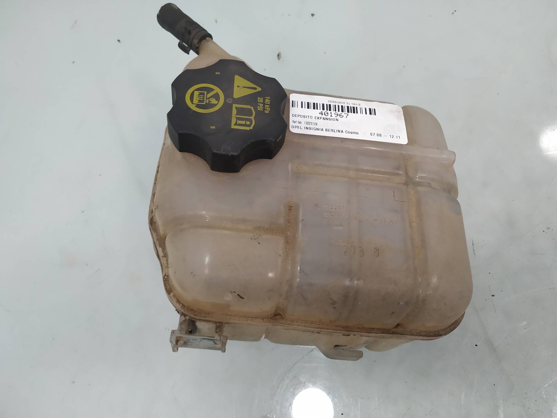 OPEL Insignia A (2008-2016) Expansion Tank 13220124 19190074