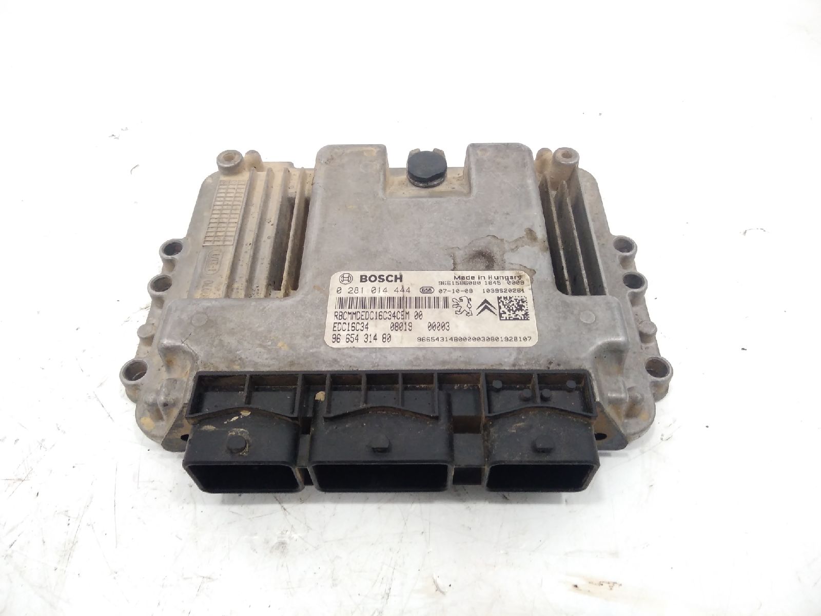 PEUGEOT Bipper 1 generation (2008-2020) Engine Control Unit ECU 0281014444 18820297