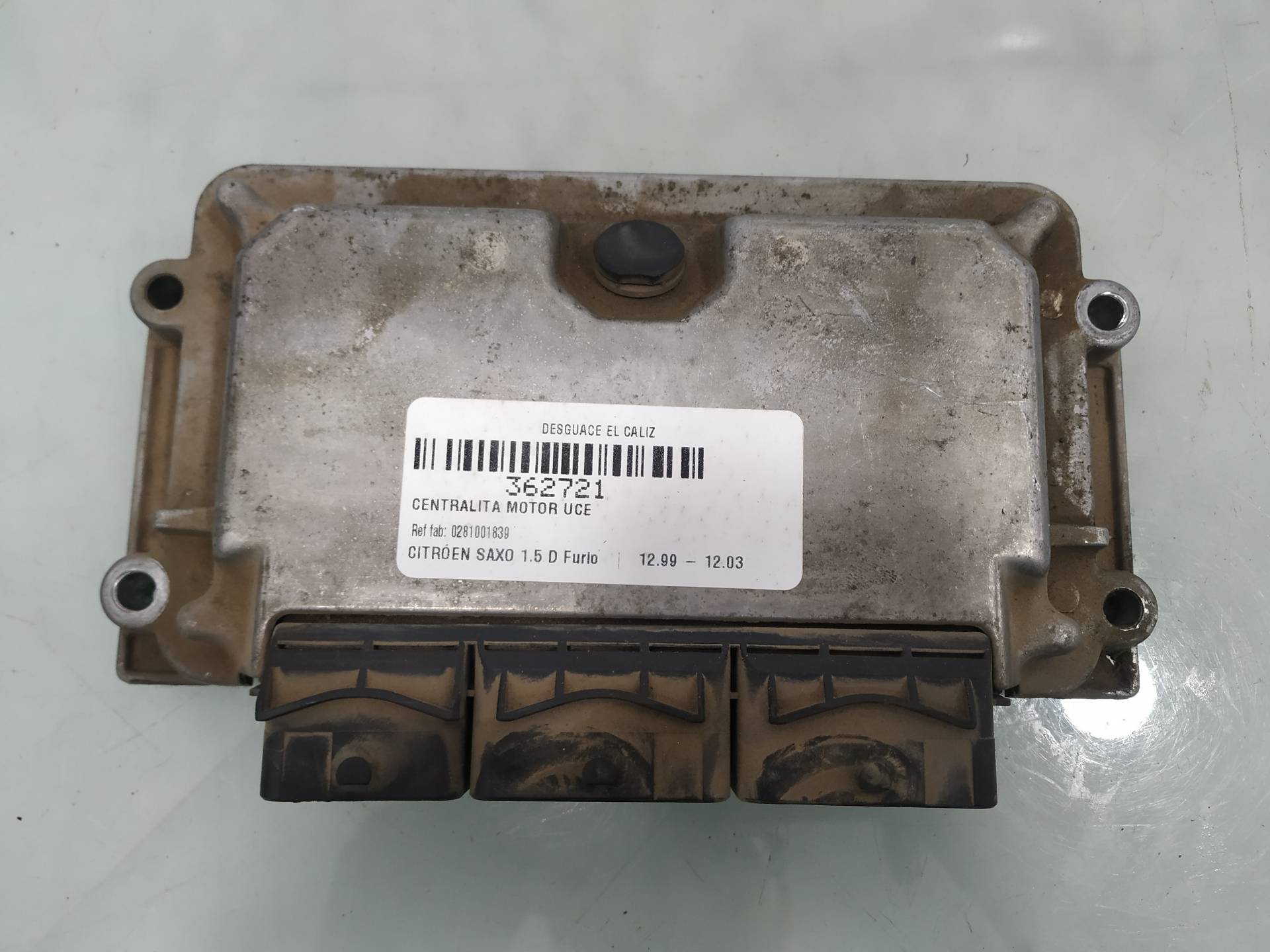 CITROËN Saxo 2 generation (1996-2004) Engine Control Unit ECU 0281001839 19030549