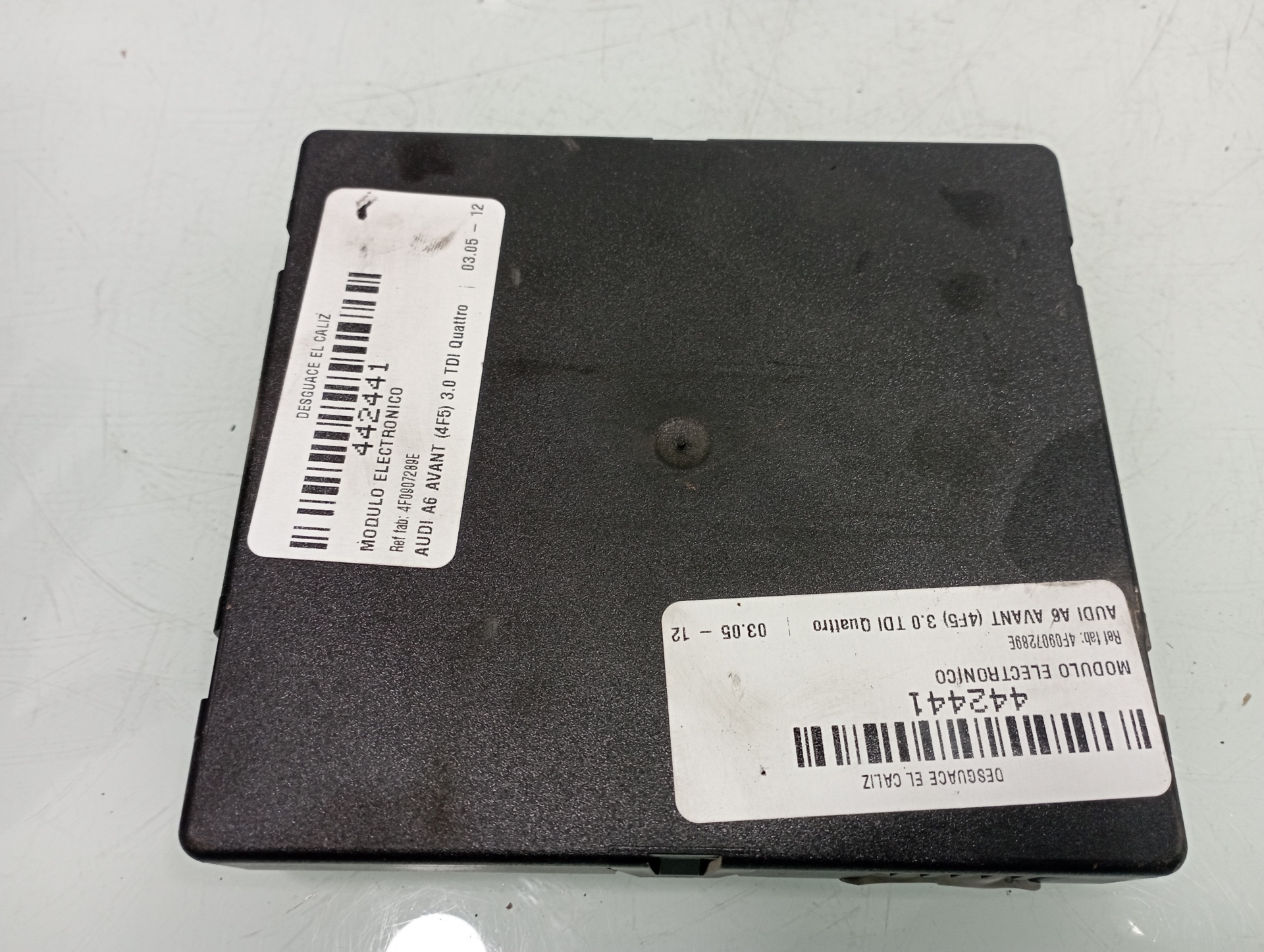 AUDI A6 C6/4F (2004-2011) Other Control Units 4F0907289E 19107113