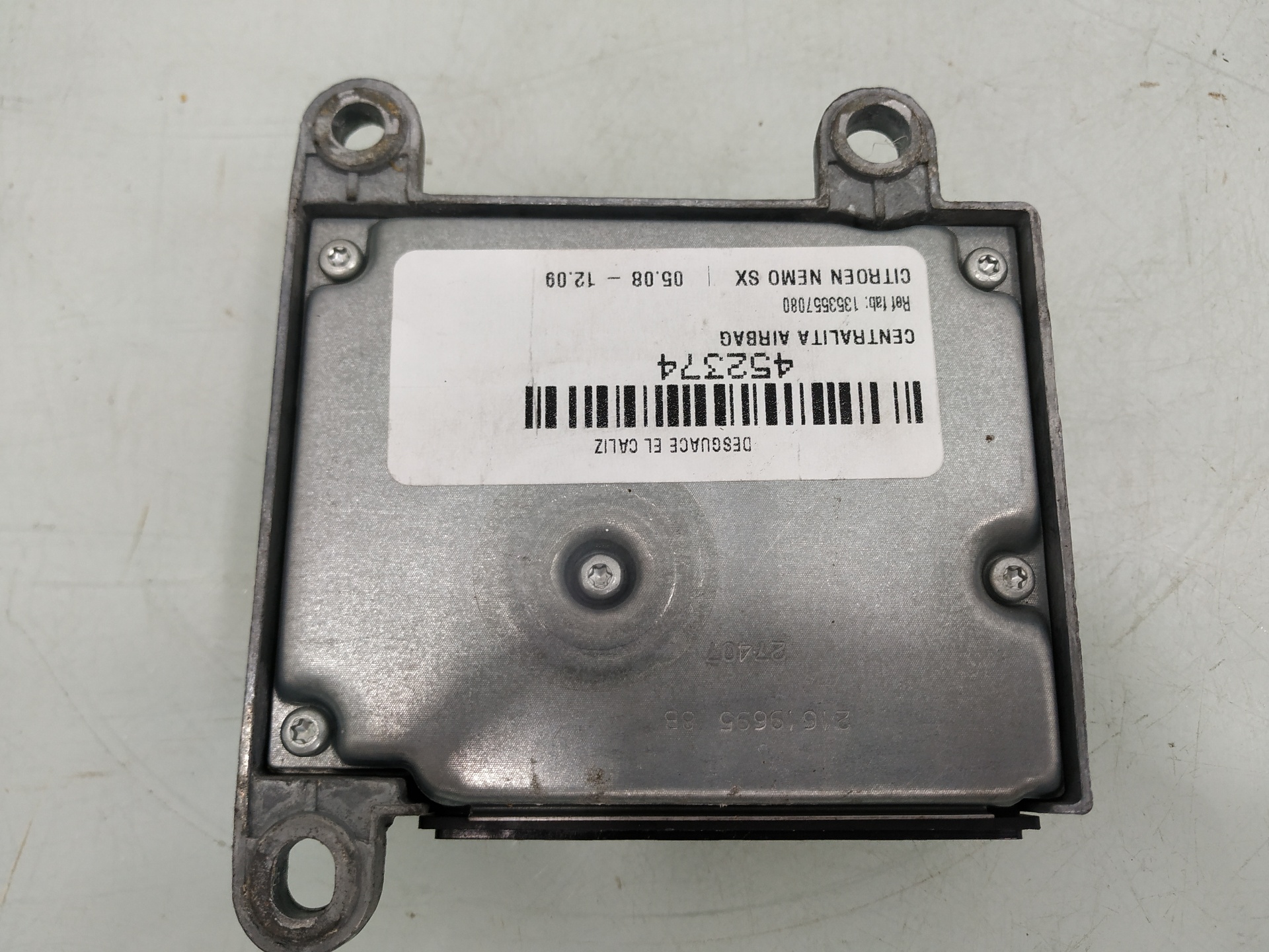 CITROËN Nemo 1 generation (2008-2015) SRS Control Unit 1353557080 24911764