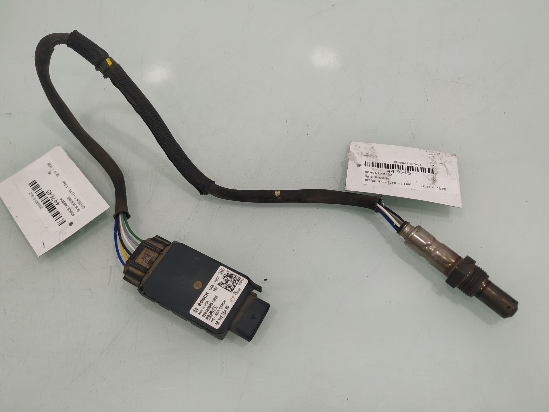 CITROËN C-Elysee 2 generation (2012-2017) Lambda oksygensensor 9816276480 19112839