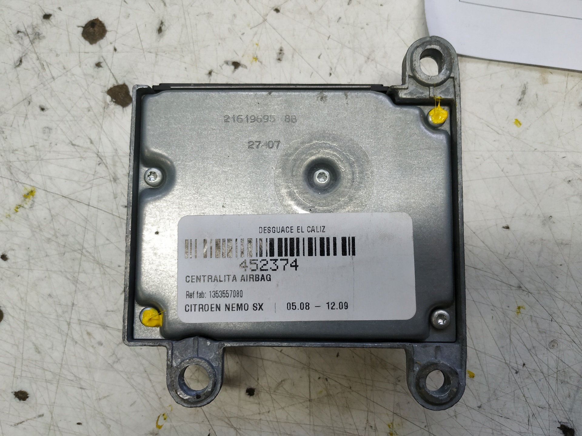 CITROËN Nemo 1 generation (2008-2015) SRS Control Unit 1353557080 24911764