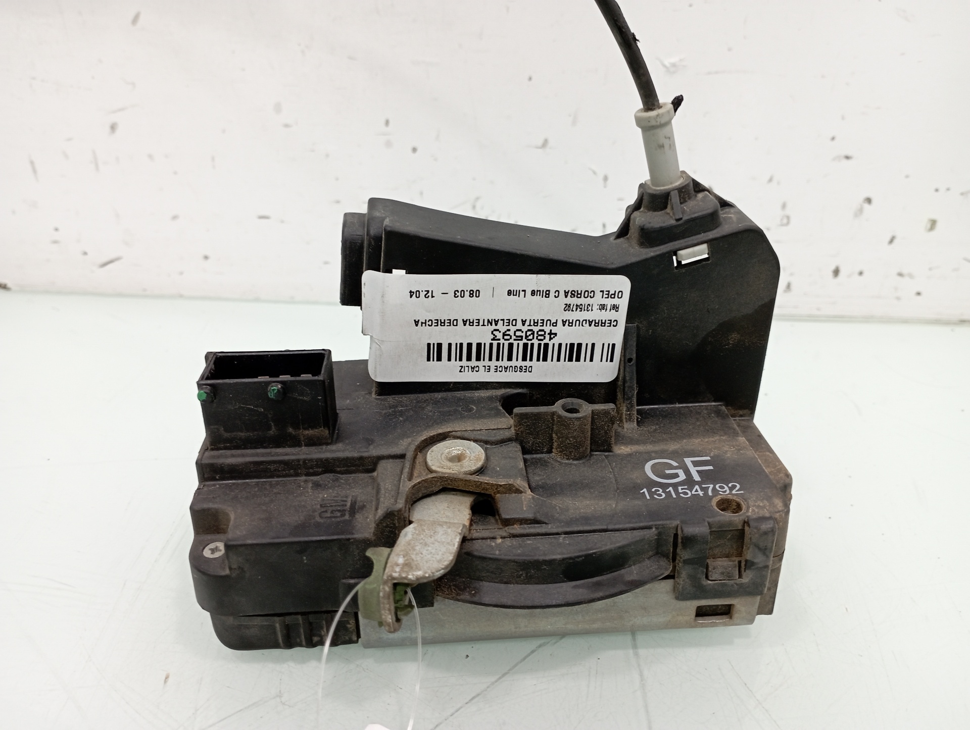 FIAT Uno 1 generation (1983-1995) Front Right Door Lock 13154792 25930365