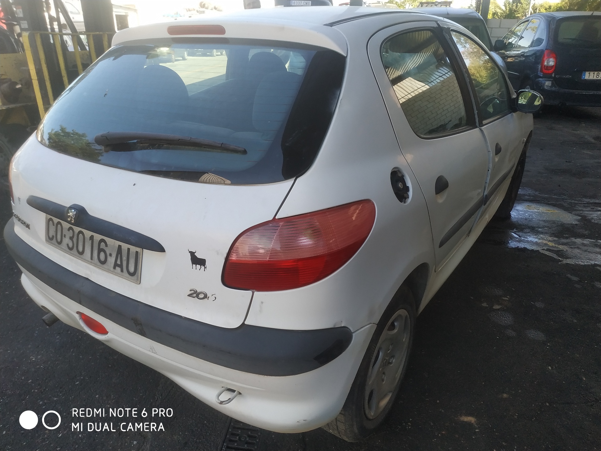 PEUGEOT 206 1 generation (1998-2009) Fram vänster strålkastare 6204S7 19162891