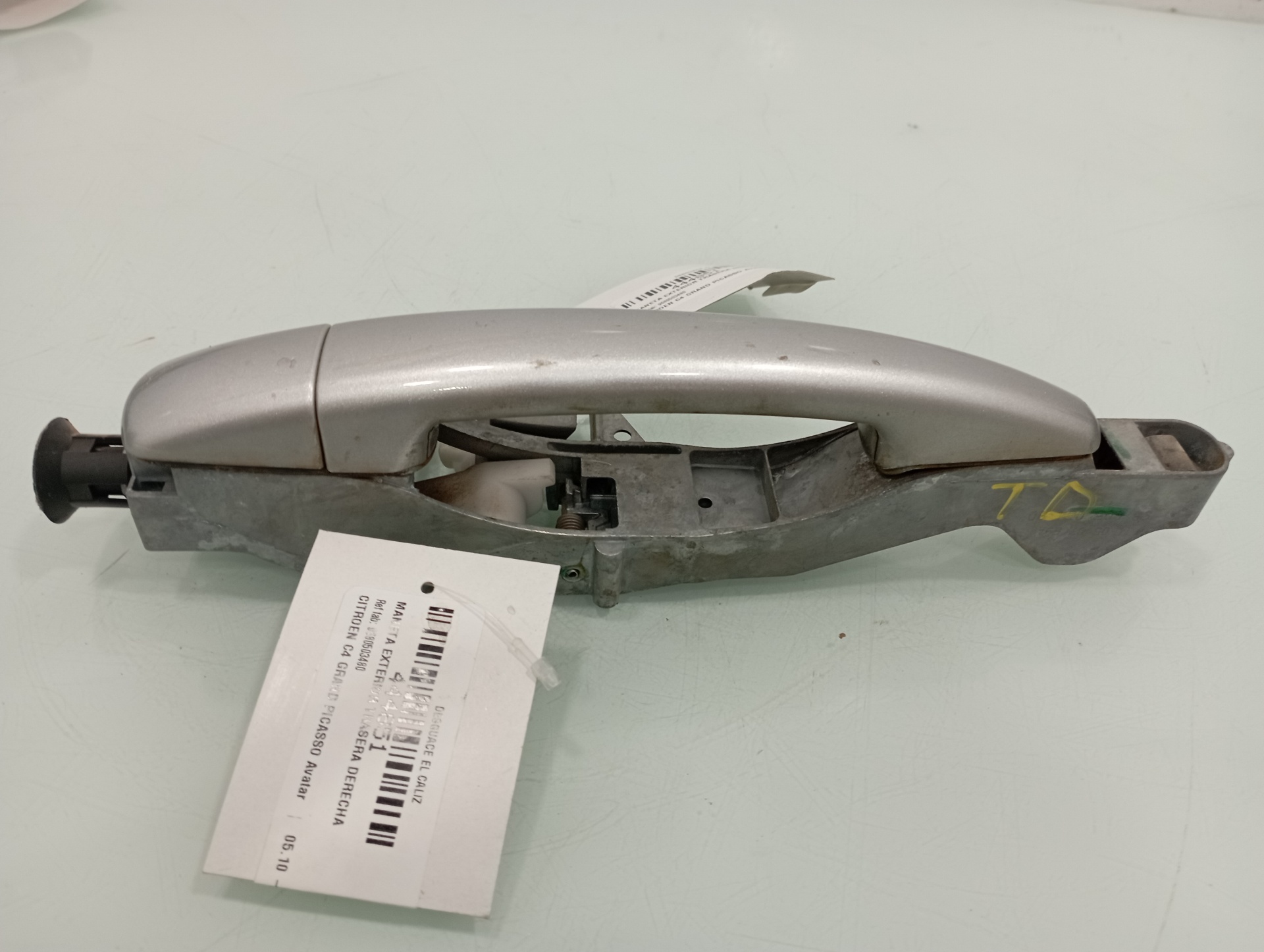 CITROËN C4 Picasso 1 generation (2006-2013) Rear right door outer handle 9680503480 19207257
