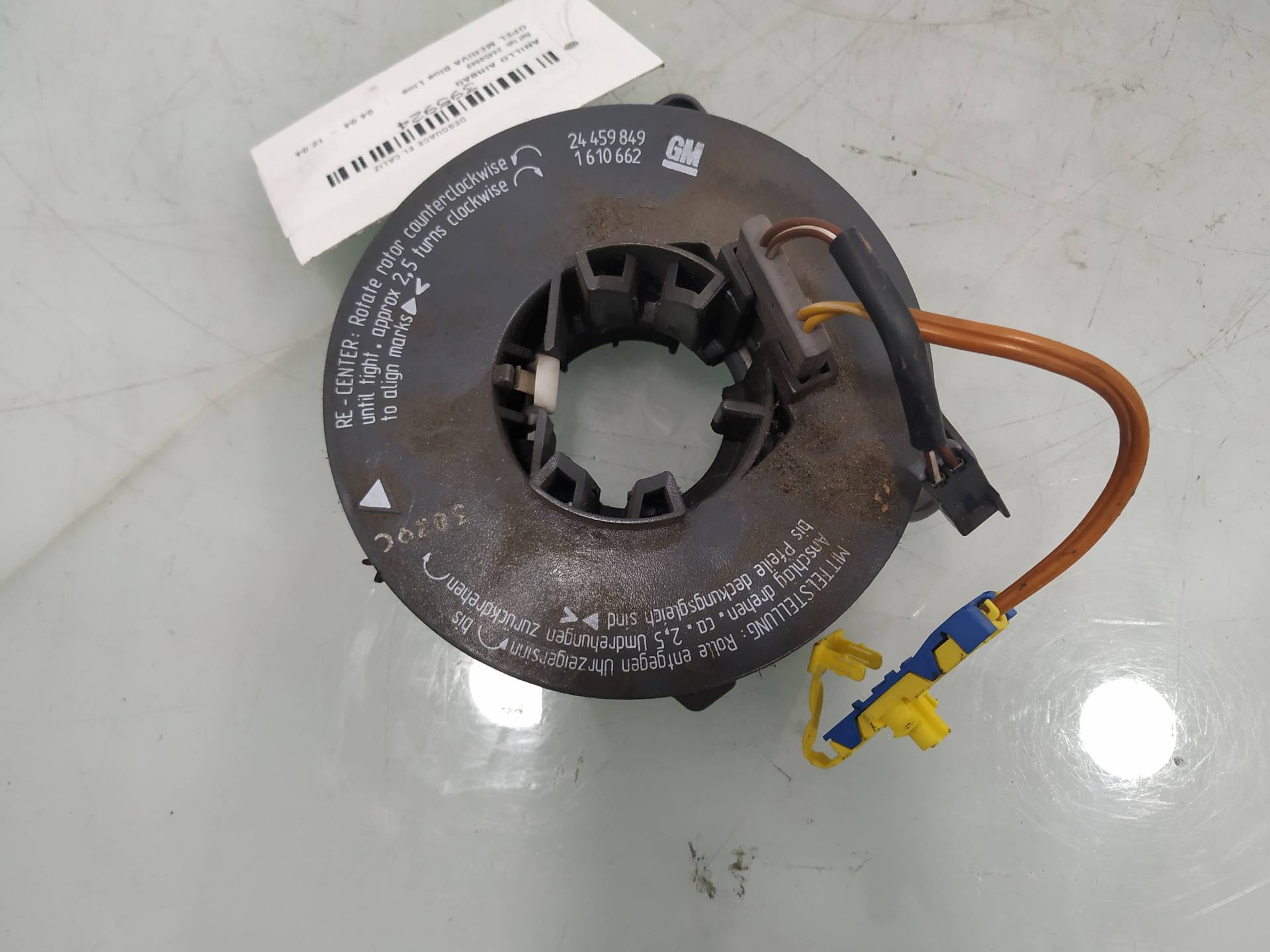 OPEL Meriva 1 generation (2002-2010) Rat Slip Ring Squib 24459849 19188723