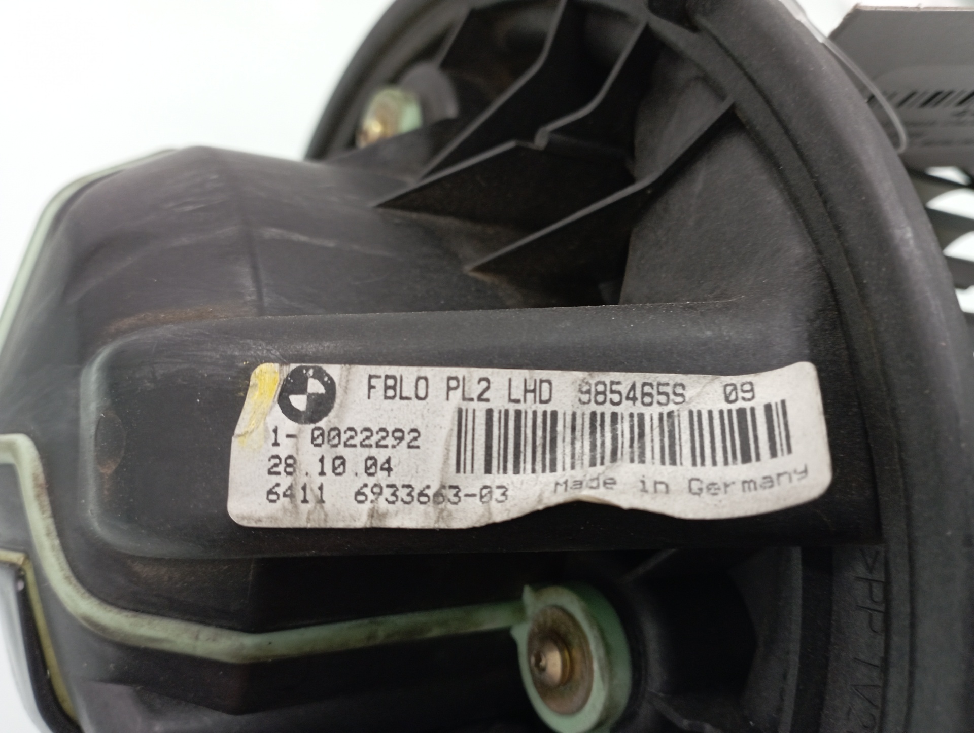 BMW 1 Series E81/E82/E87/E88 (2004-2013) Salono pečiuko varikliukas 985465S09 19100297