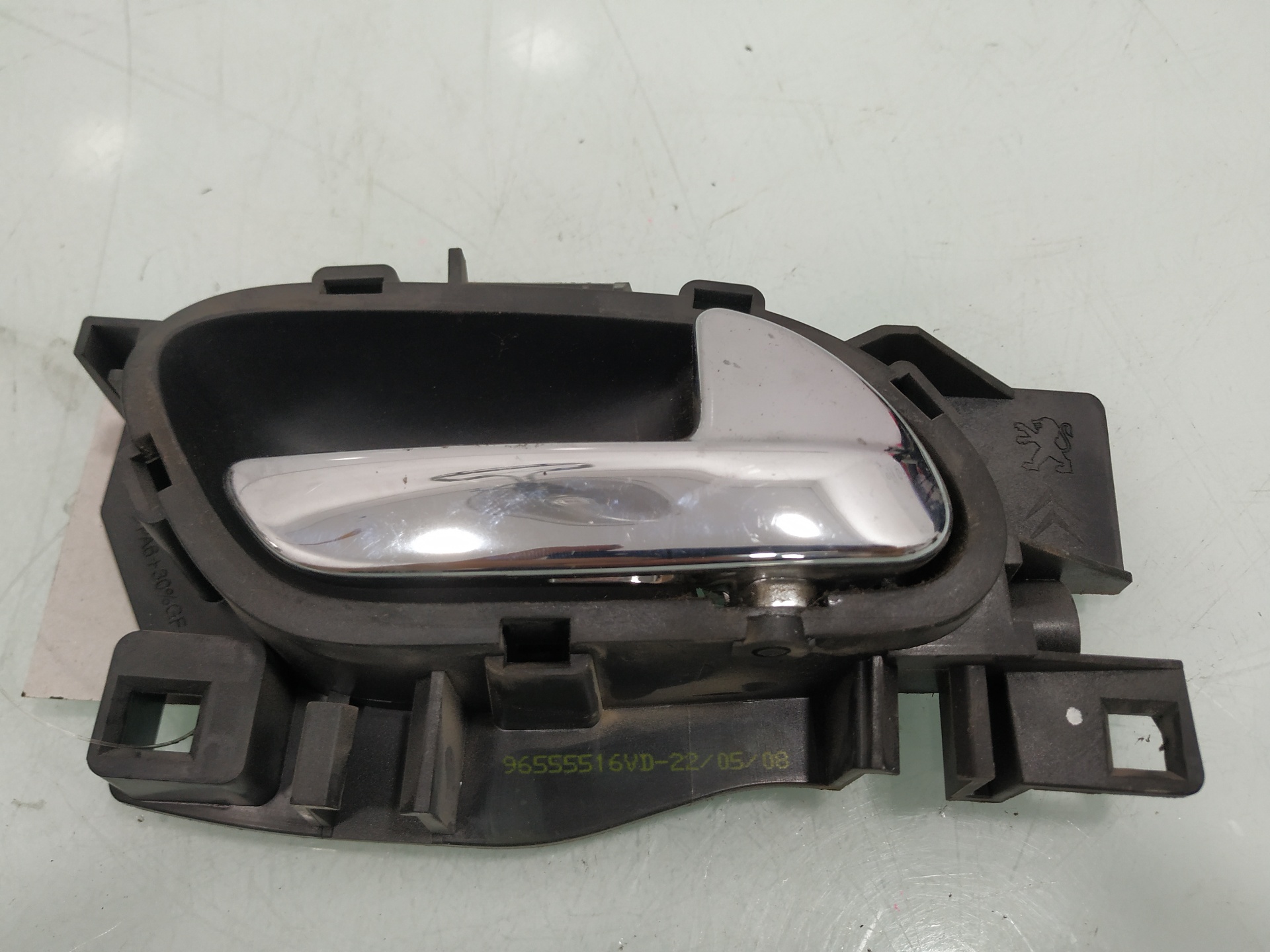 PEUGEOT 207 1 generation (2006-2009) Right Rear Internal Opening Handle 96555516VD 21287269