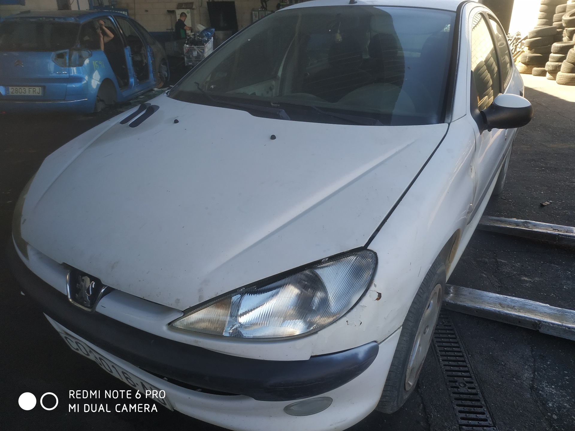 PEUGEOT 206 1 generation (1998-2009) Fram vänster strålkastare 6204S7 19162891