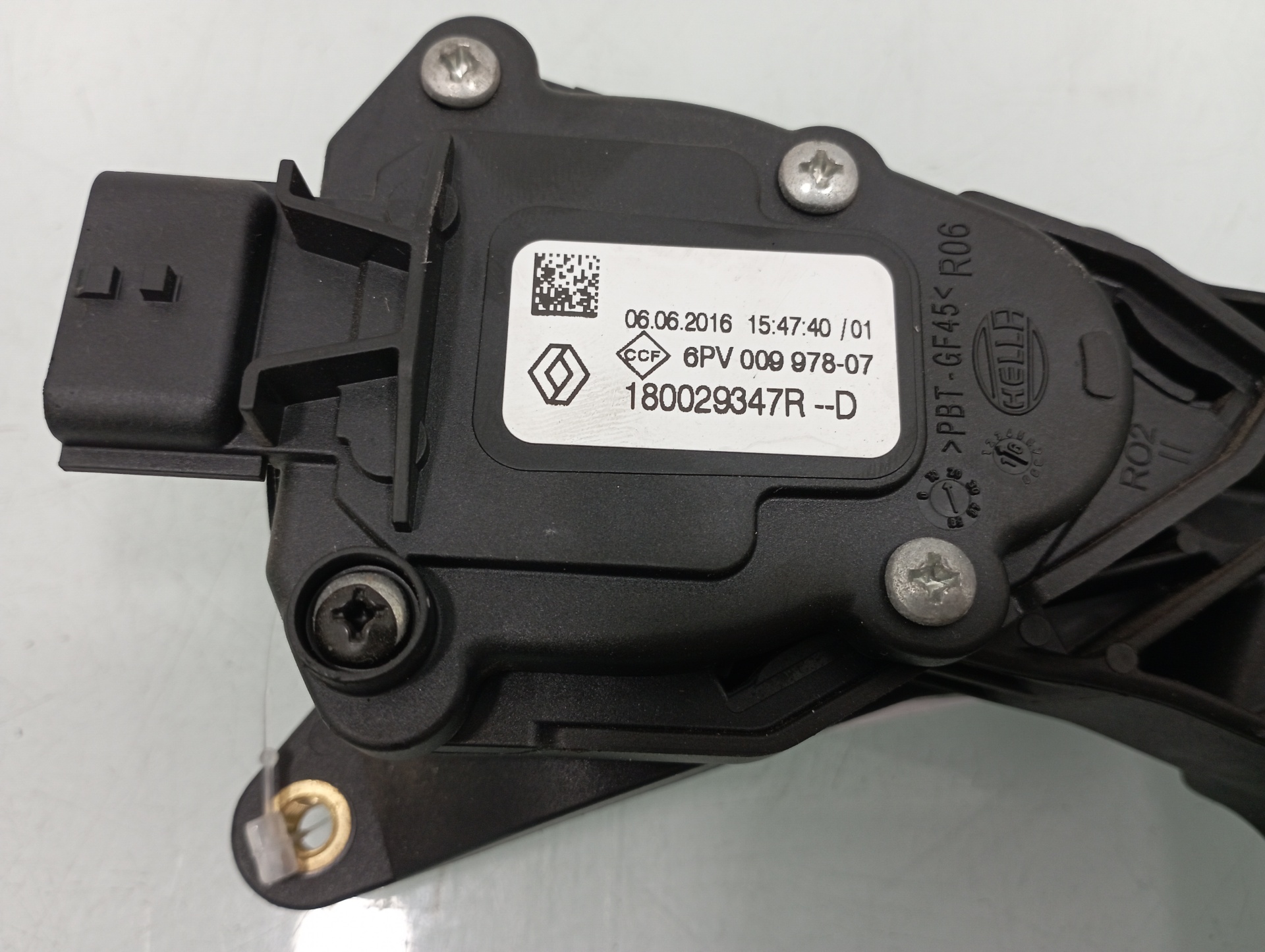 RENAULT Captur 1 generation (2013-2019) Педаль газа 180029347R 19206884