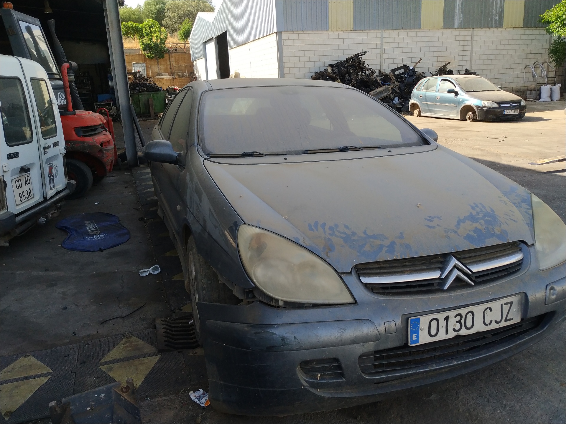 CITROËN C5 1 generation (2001-2008)  Правая задняя внутренняя ручка открытия 9649218877 19181860