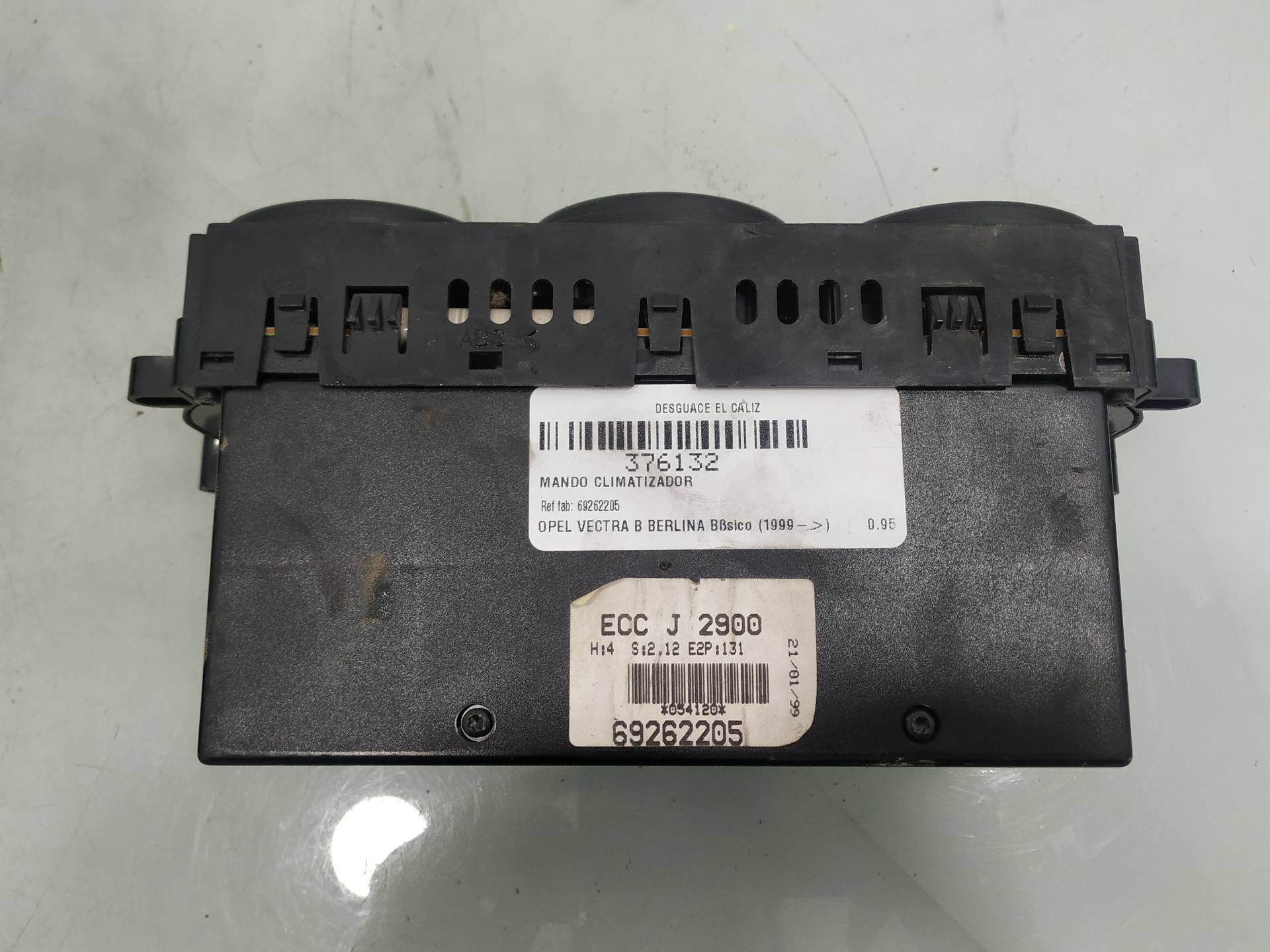 OPEL Vectra B (1995-1999) Climate  Control Unit 69262205 21066291