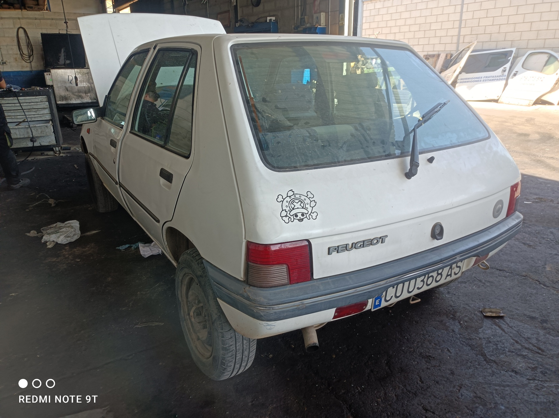 PEUGEOT 205 1 generation (1983-1998) Højre bagerste indvendige åbningshåndtag 19183649