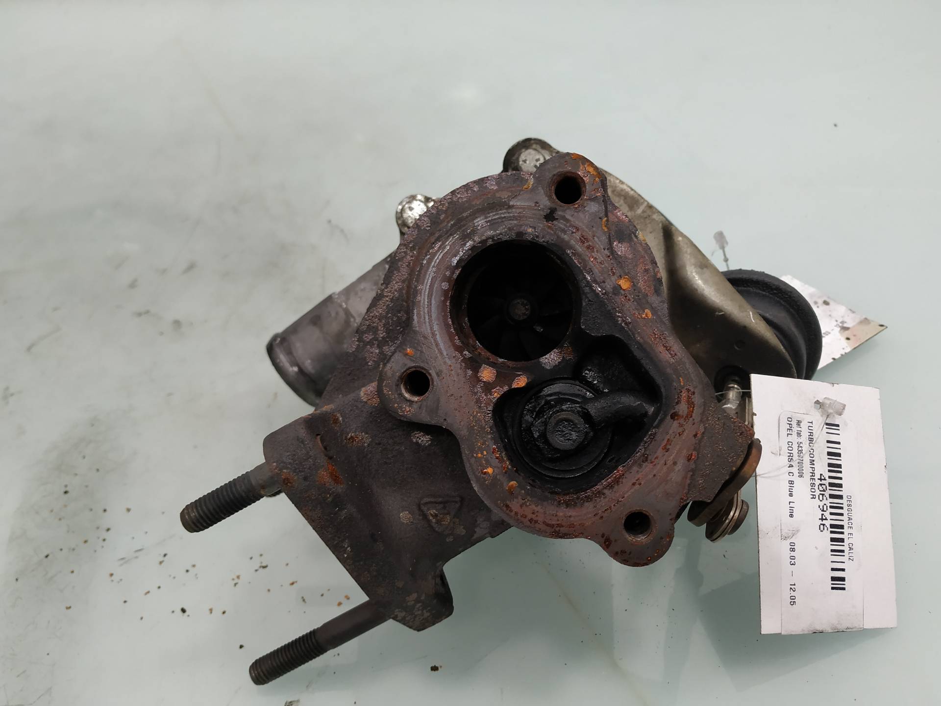 OPEL Corsa C (2000-2006) Turbófeltöltő 54359700006 19065135