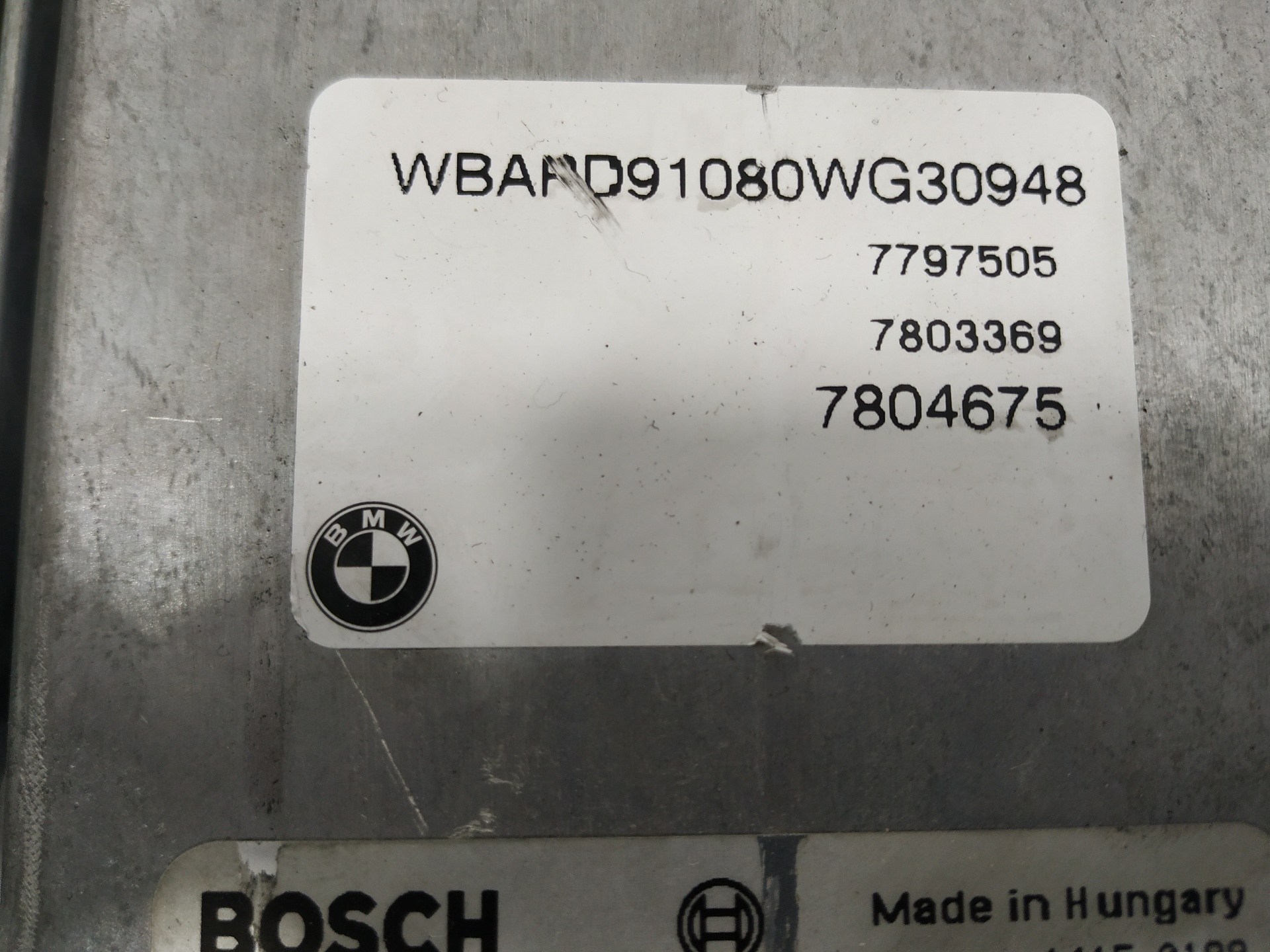 BMW X3 E83 (2003-2010) Motorkontrolenhed ECU 7803369 24916887