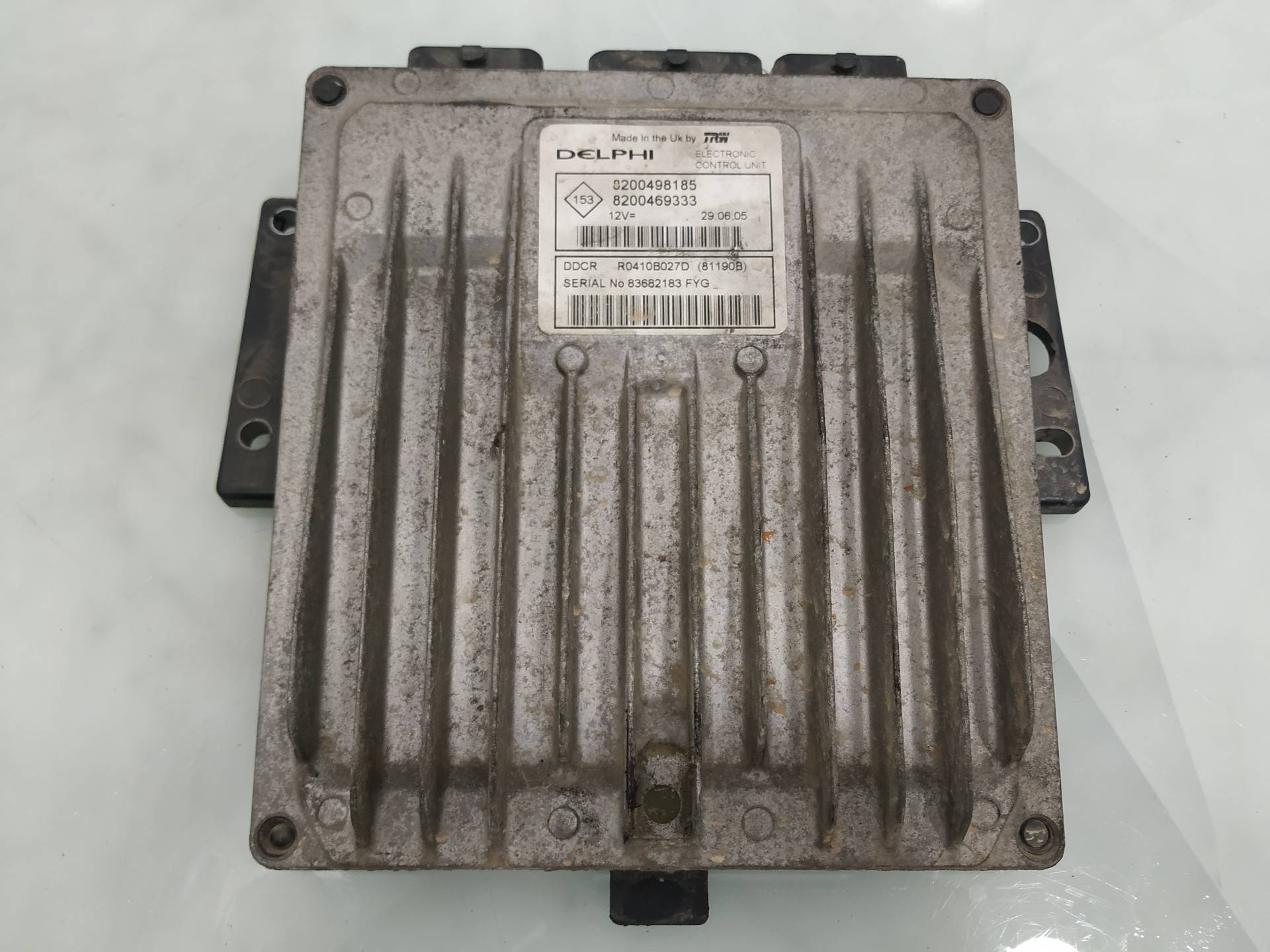 RENAULT Clio 2 generation (1998-2013) Engine Control Unit ECU 8200498185 19015810