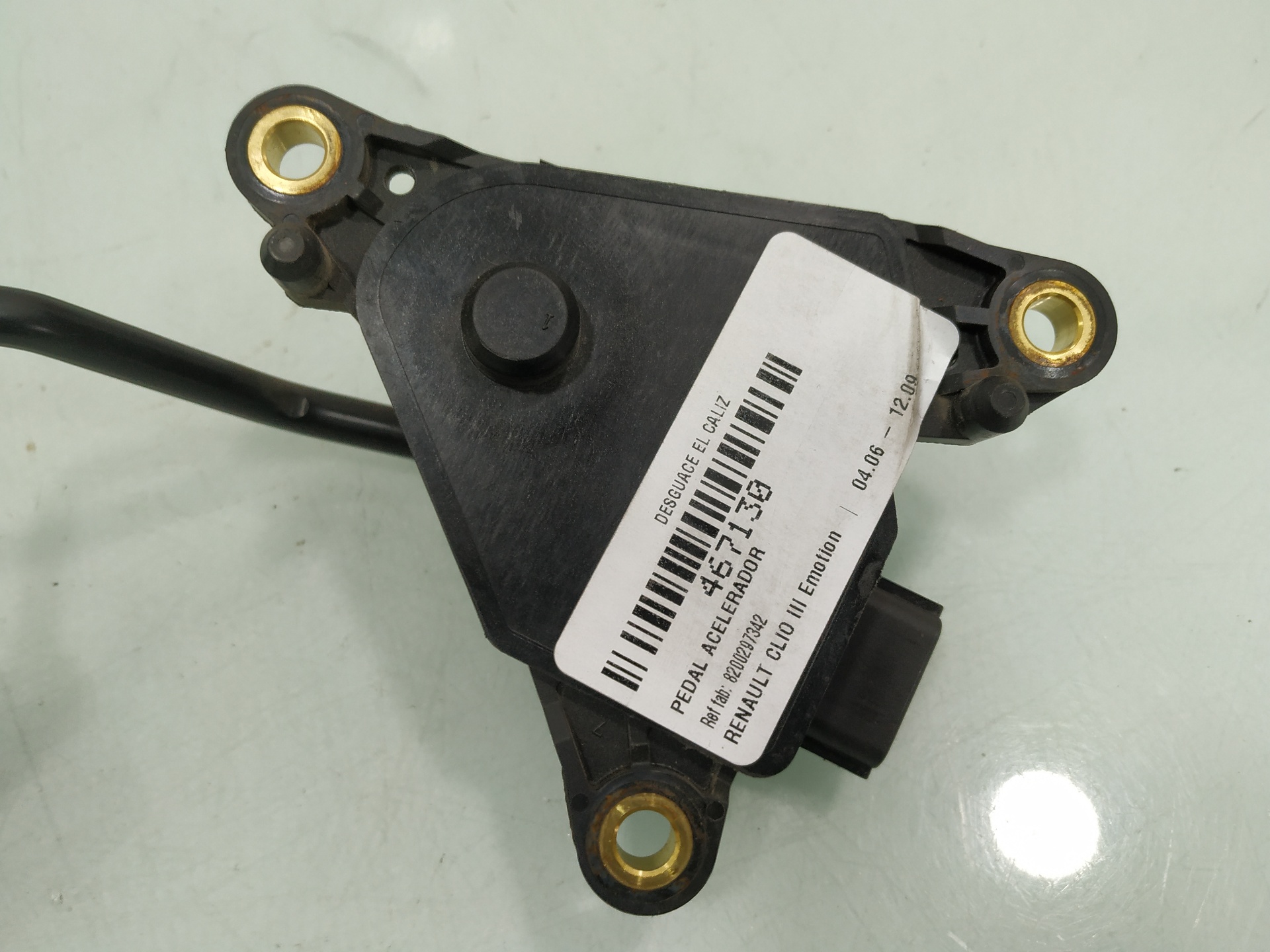 RENAULT Clio 3 generation (2005-2012) Akseleratoriaus (gazo) pedalas 8200297342 24916077