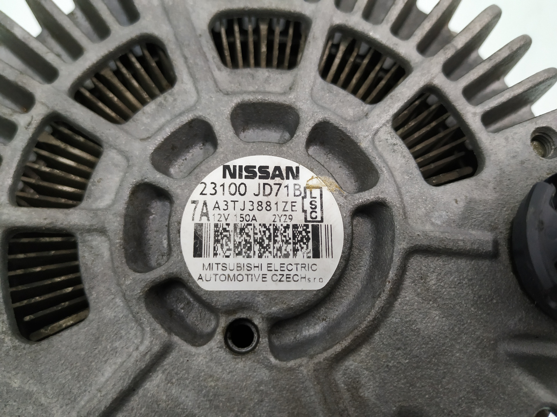 NISSAN Qashqai 1 generation (2007-2014) Генератор 23100JD71B 24919511