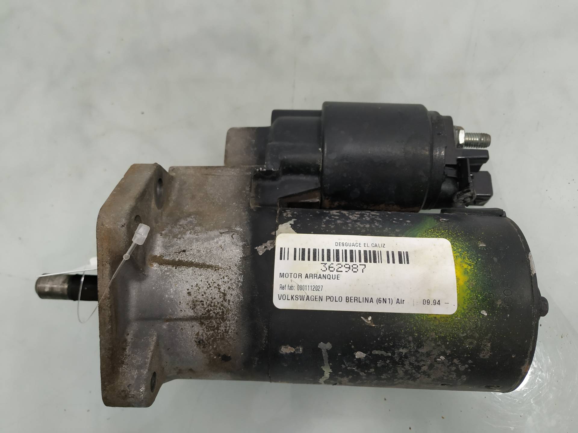 VOLKSWAGEN Polo 3 generation (1994-2002) Starter Motor 0001112027 19030754