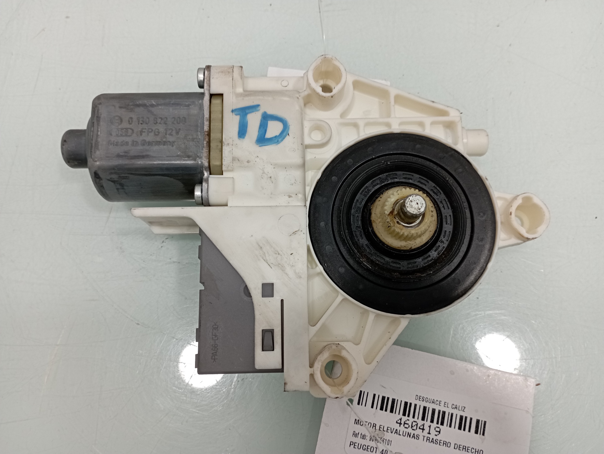 PEUGEOT 407 1 generation (2004-2010) Rear Right Door Window Control Motor 999066101 24915136