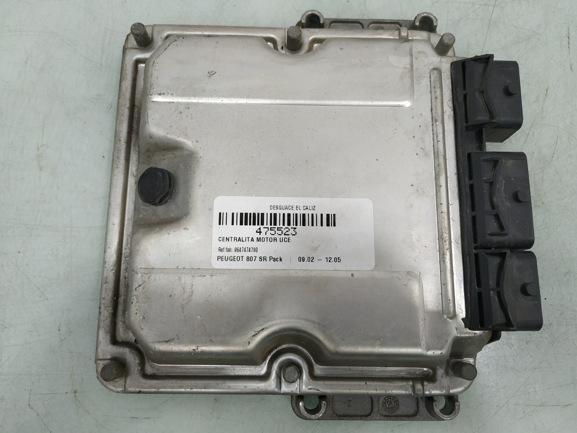 PEUGEOT 807 1 generation (2002-2012) Engine Control Unit ECU 9647474780 25929665