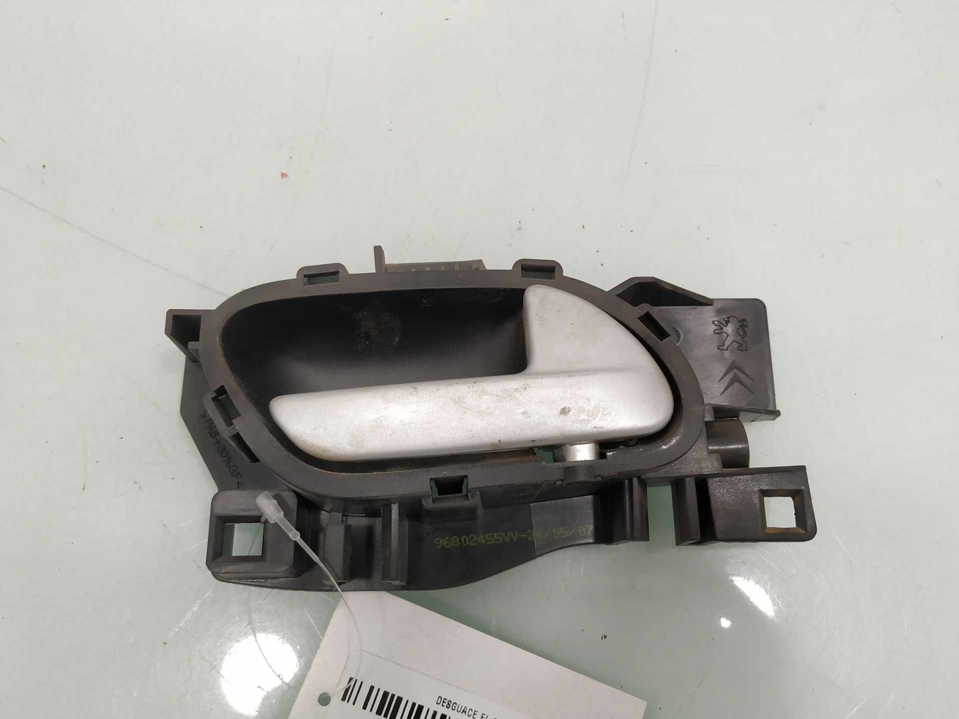 PEUGEOT 207 1 generation (2006-2009) Right Rear Internal Opening Handle 96802455VV 21068800