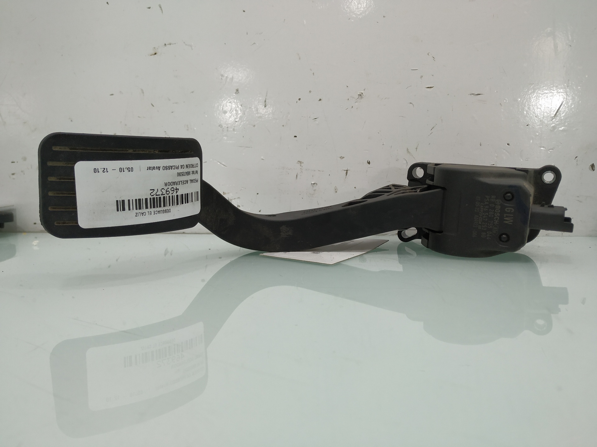 CITROËN C4 Picasso 1 generation (2006-2013) Pedala de accelerație 9654725380 24919392