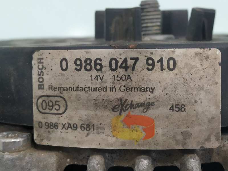 CITROËN Jumper 3 generation (2006-2024) Alternator 0986047910 18876098