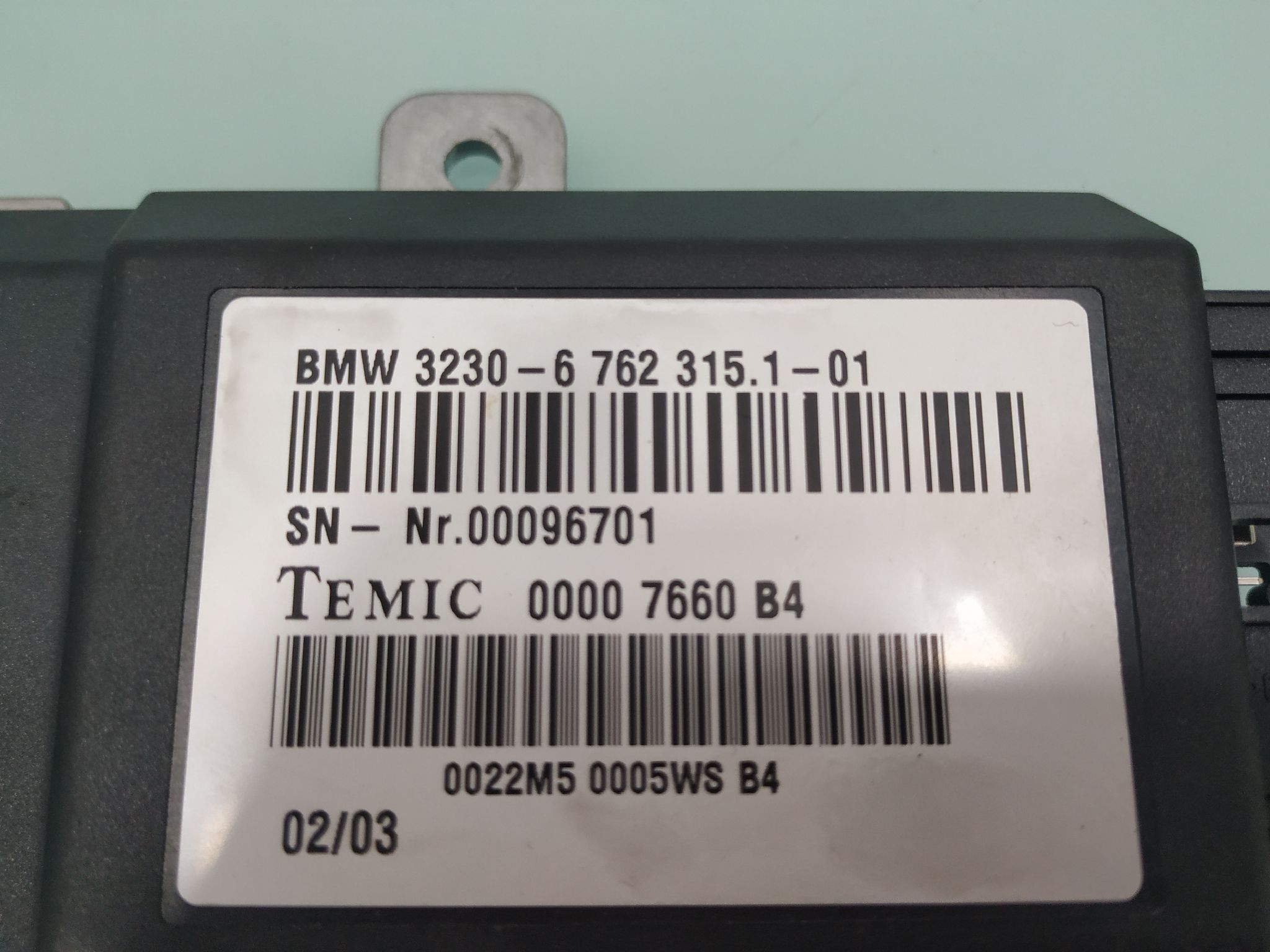 BMW 7 Series E65/E66 (2001-2008) Other Control Units 32306762315101 18849264