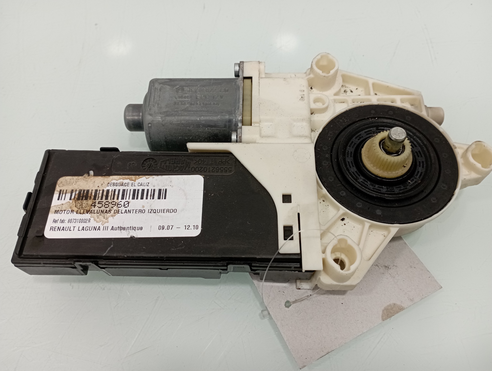 RENAULT Laguna 3 generation (2007-2015) Front Left Door Window Regulator Motor 807310002R 22847542