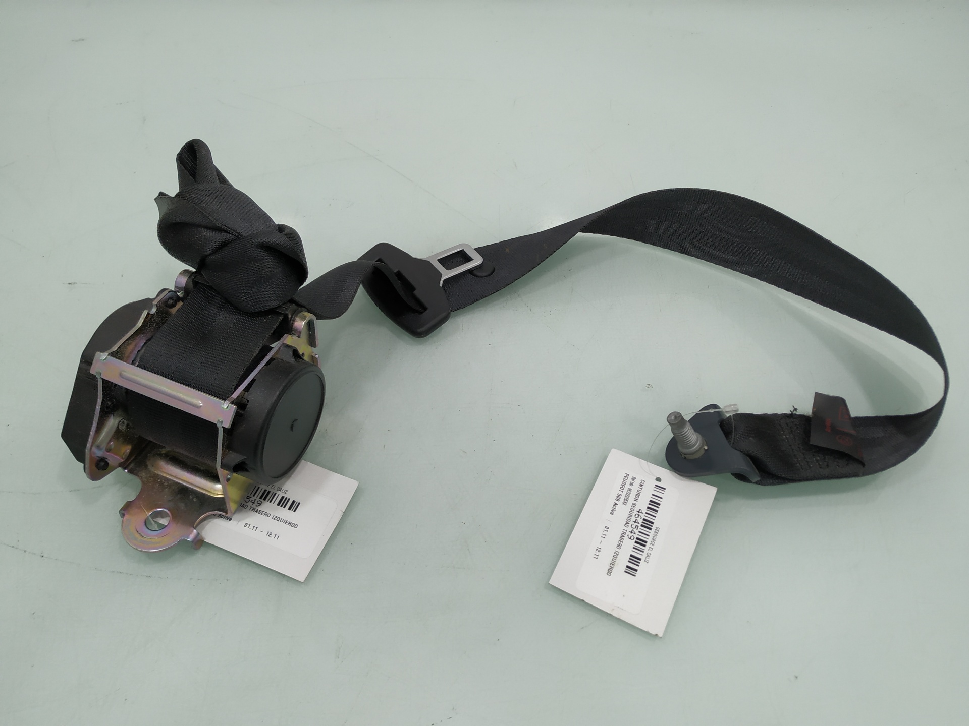 PEUGEOT 508 1 generation (2010-2020) Rear Left Seatbelt 96722255XX 22852885