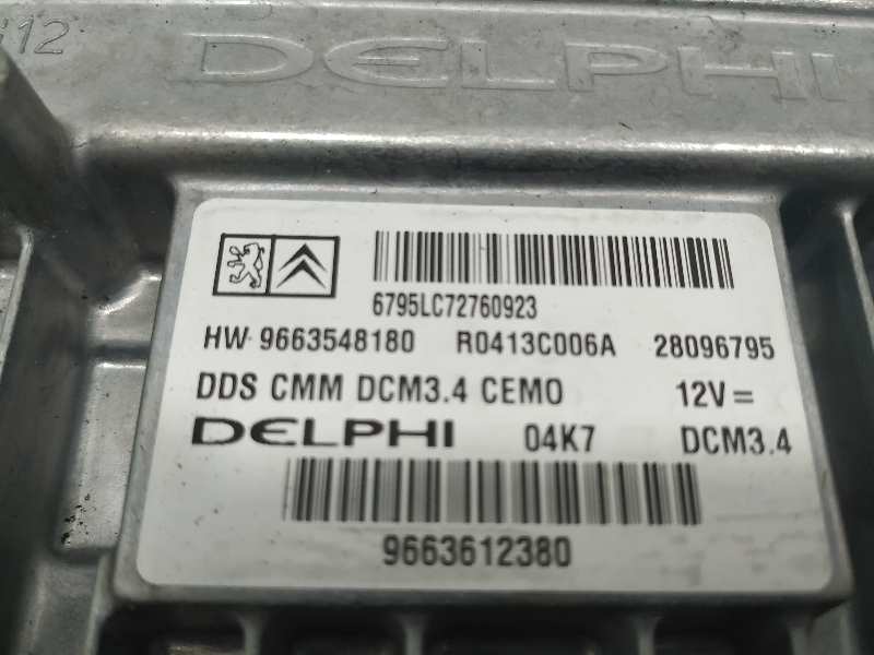 PEUGEOT 407 1 generation (2004-2010) Блок керування двигуном ECU 9663548180 18933054