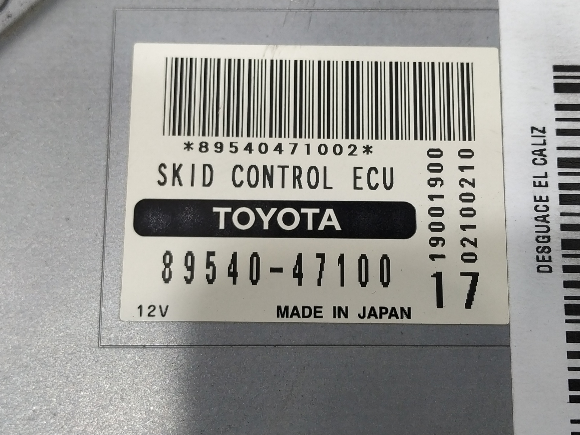 Module électronique 1NZEE 8954047100 de Toyota Prius 2003-2009 - pieza usada